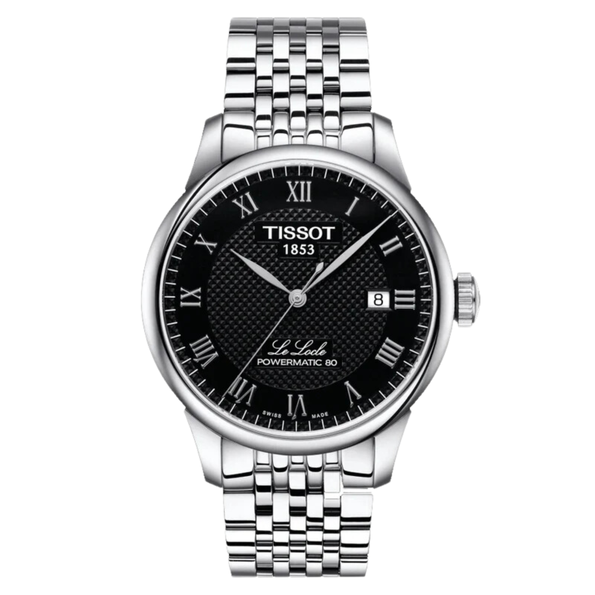 Tissot Le Locle T0064071105300 T006.407.11.053.00 Classic Powermatic 80 Black Dial Watch