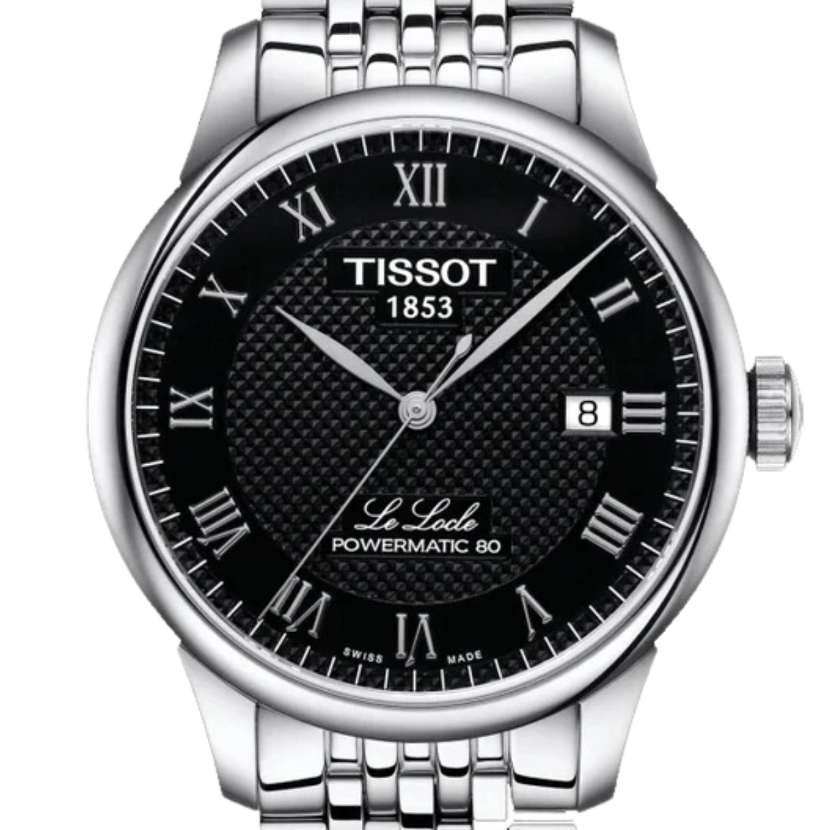 Tissot Le Locle T0064071105300 T006.407.11.053.00 Classic Powermatic 80 Black Dial Watch