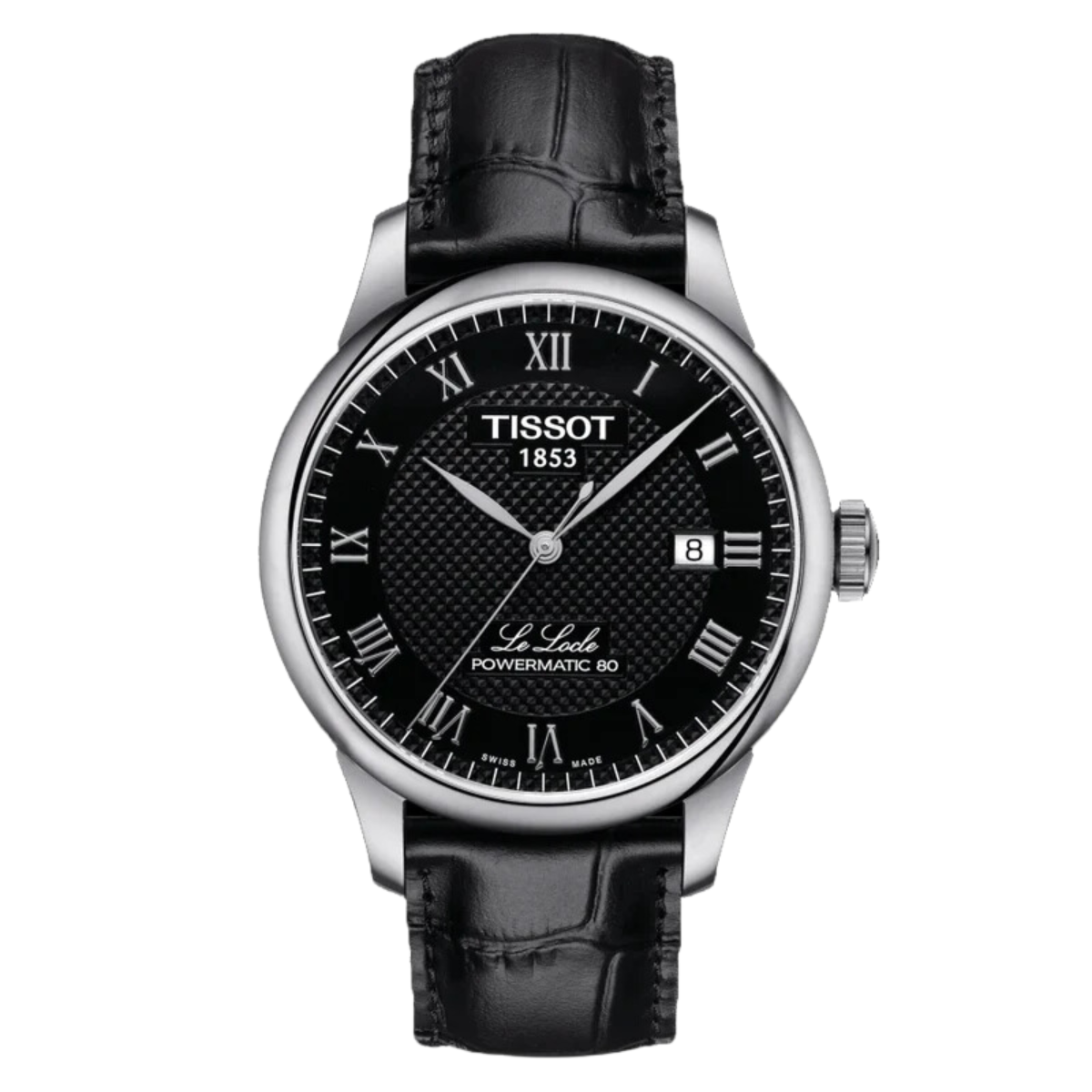 Tissot Le Locle T0064071605300 T006.407.16.053.00 Black Dial Classic Powermatic 80 Mens Watch