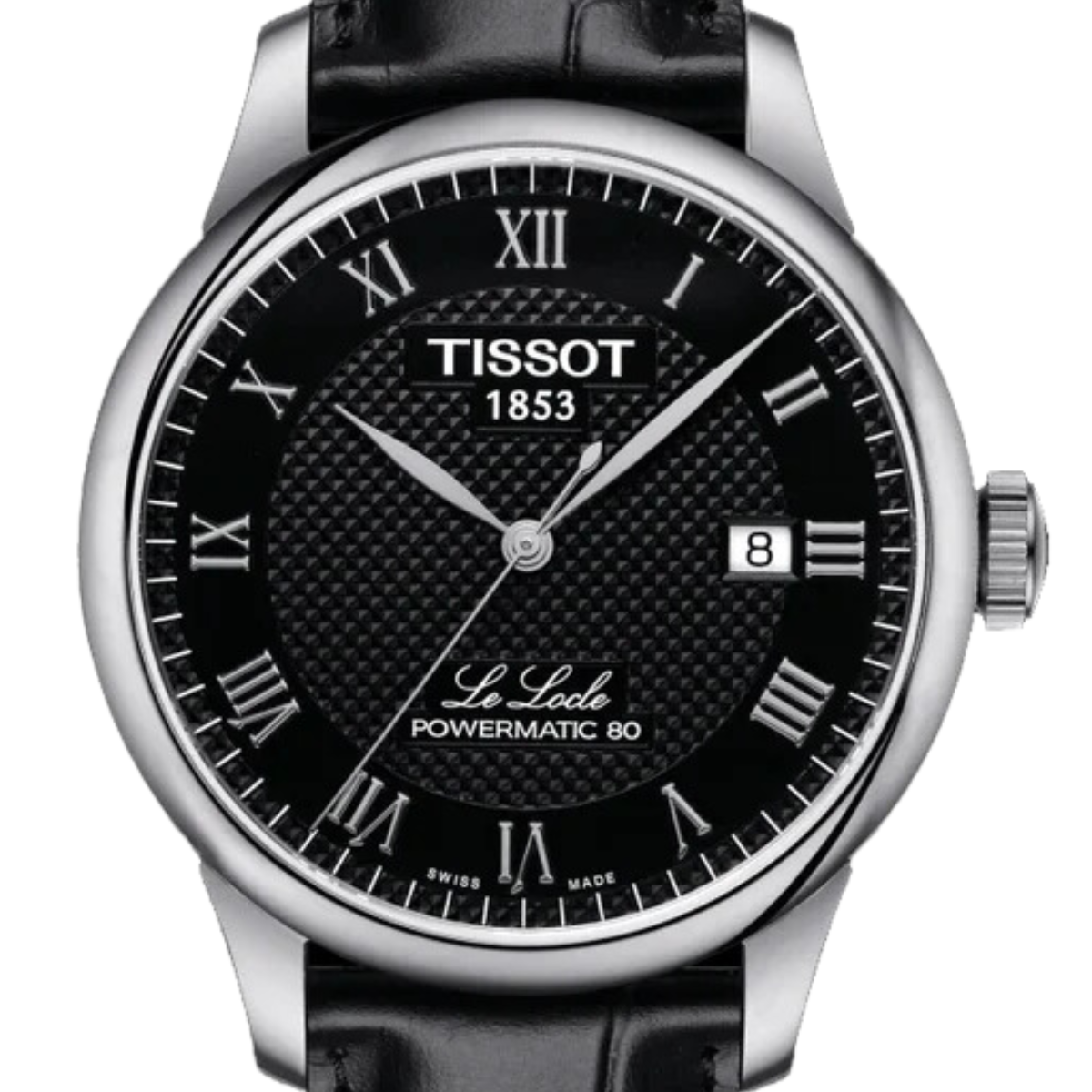 Tissot Le Locle T0064071605300 T006.407.16.053.00 Black Dial Classic Powermatic 80 Mens Watch