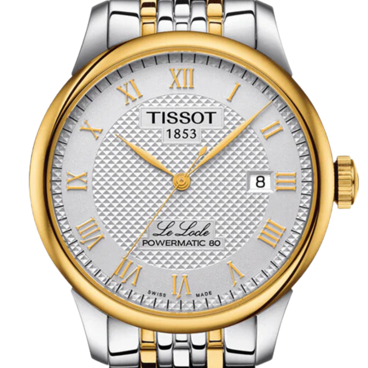 Tissot Le Locle T0064072203301 T006.407.22.033.01 Silver Dial Classic Powermatic 80 Mens Watch