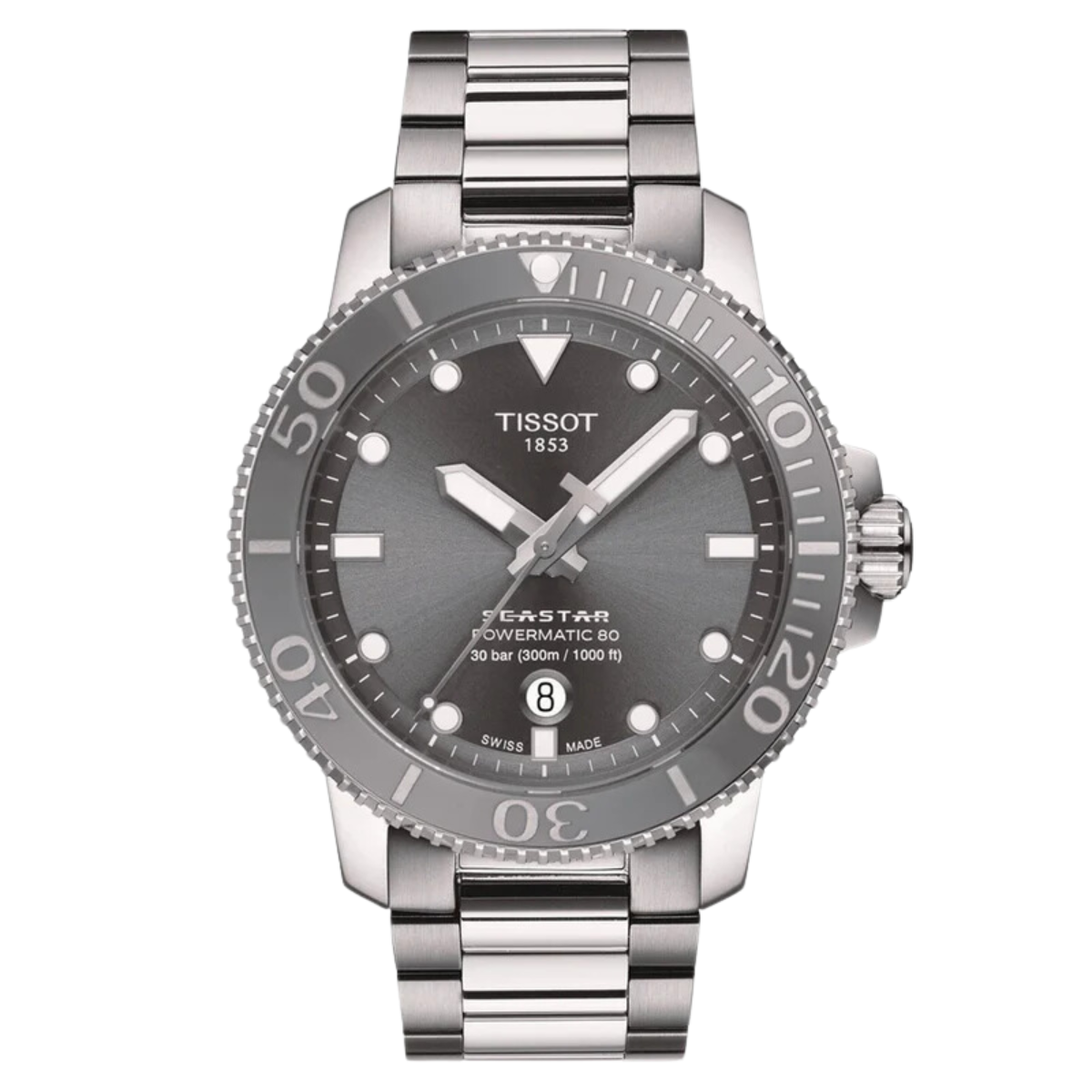 Tissot T1204071108101 T120.407.11.081.01 Seastar 1000 Powermatic 80 Sports Mens Watch