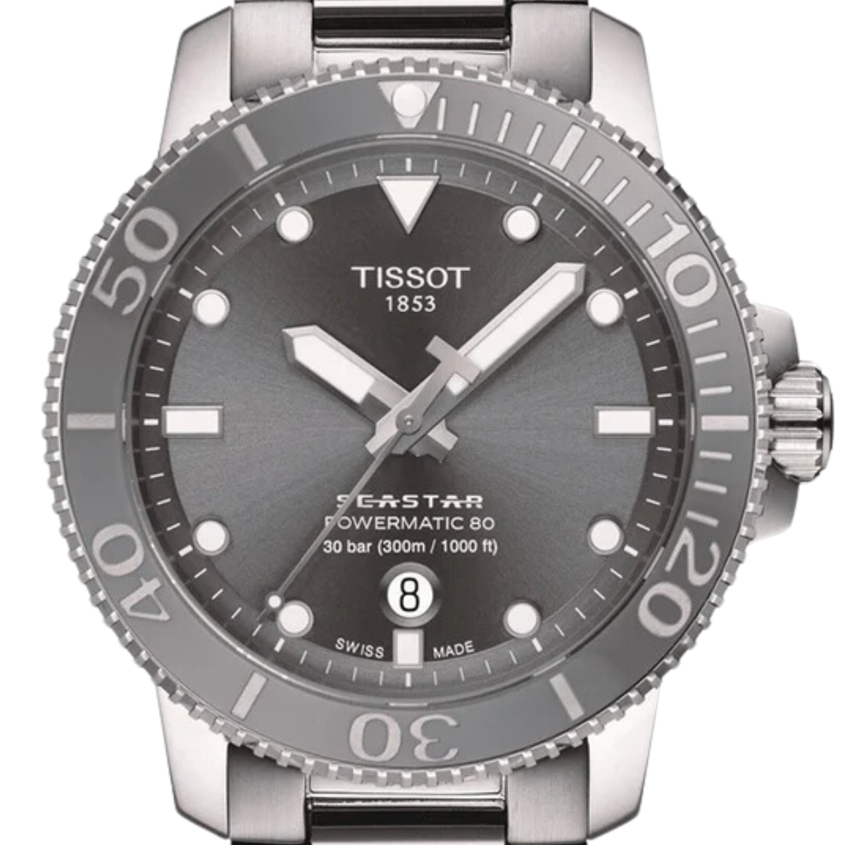 Tissot T1204071108101 T120.407.11.081.01 Seastar 1000 Powermatic 80 Sports Mens Watch