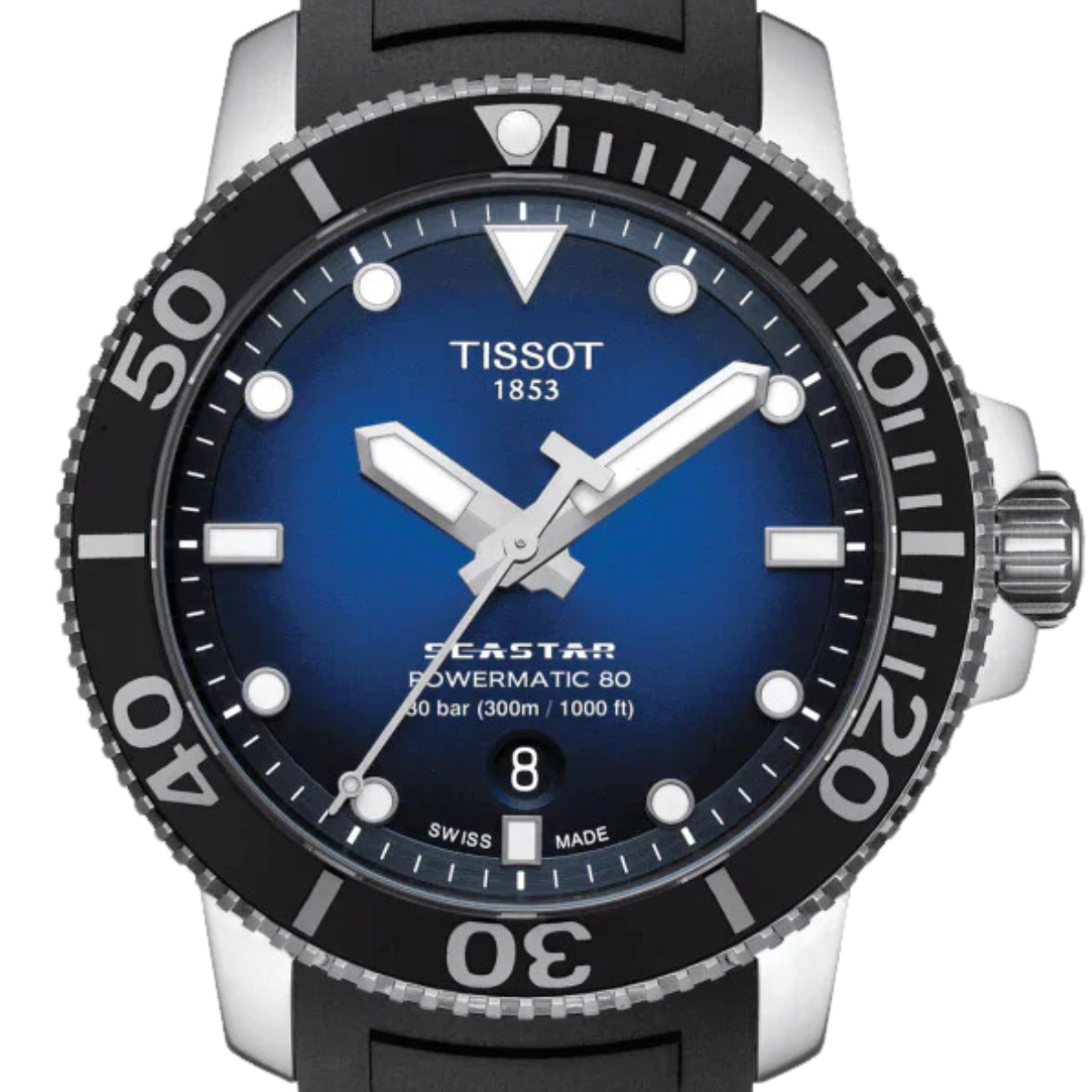 Tissot T1204071704100 T120.407.17.041.00 Seastar 1000 Powermatic 80 Sports Mens Watch