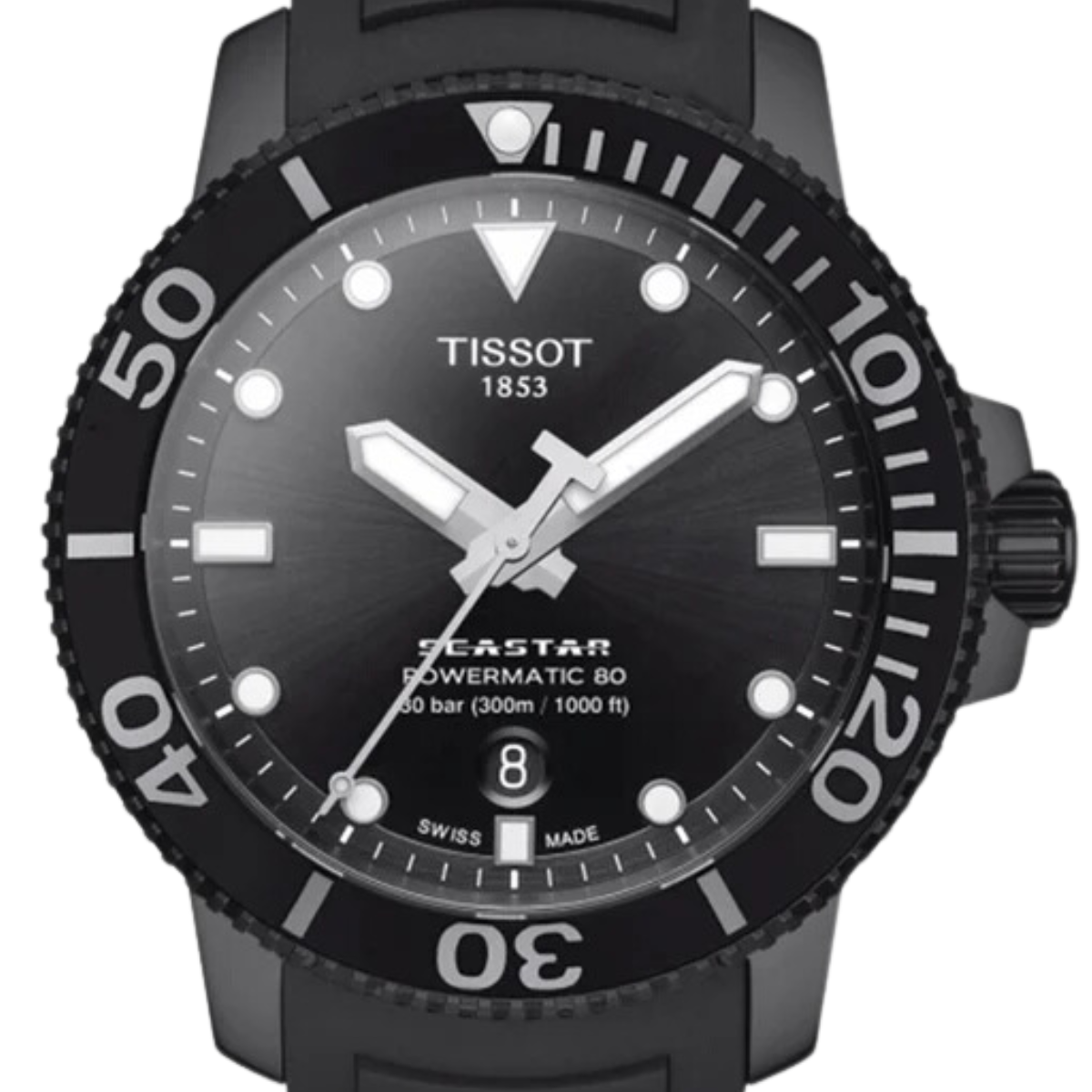 Tissot T1204073705100 T120.407.37.051.00 Seastar 1000 Powermatic 80 Sports Mens Watch