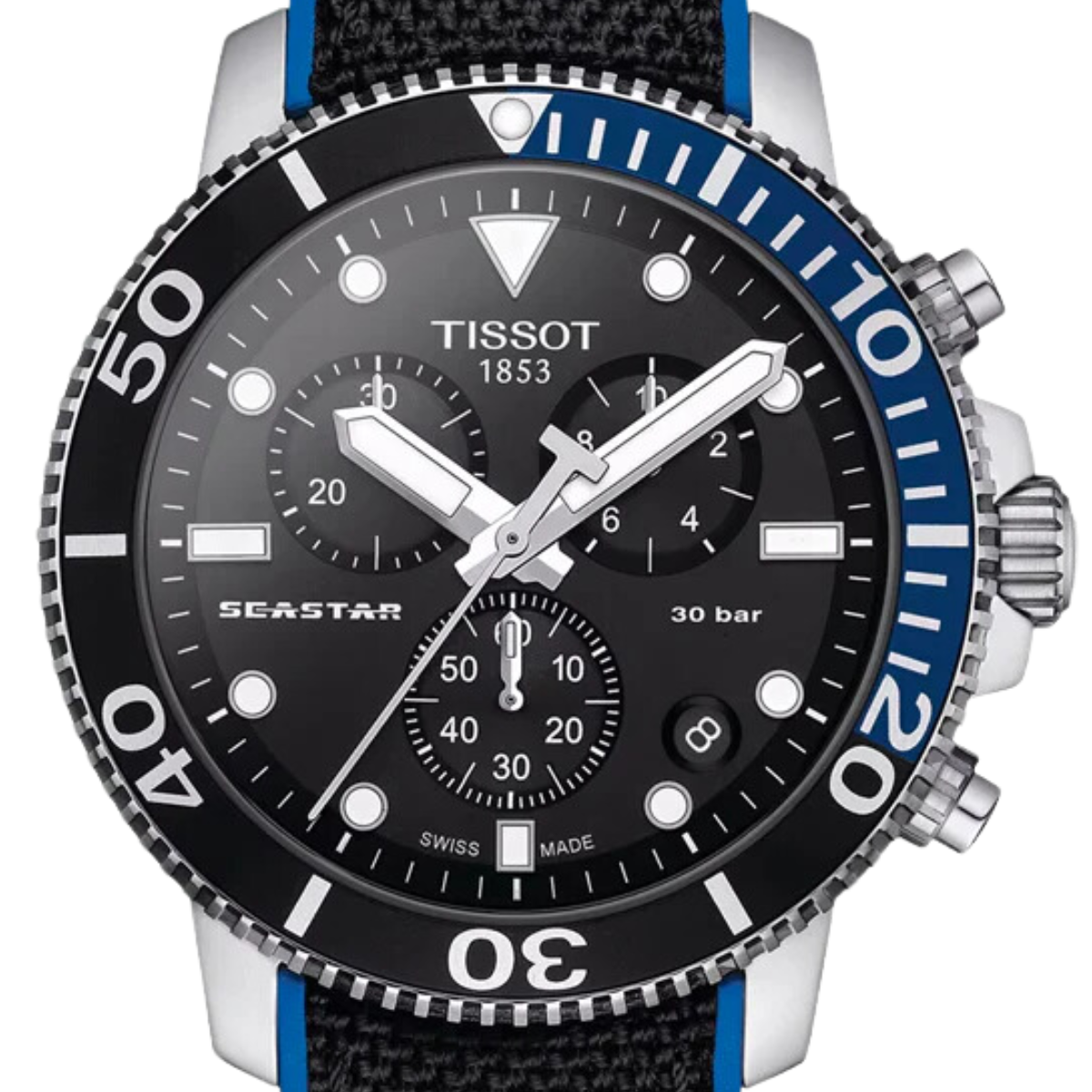 Tissot T1204171705103 T120.417.17.051.03 Quartz Seastar 1000 Chronograph Sports Mens Watch