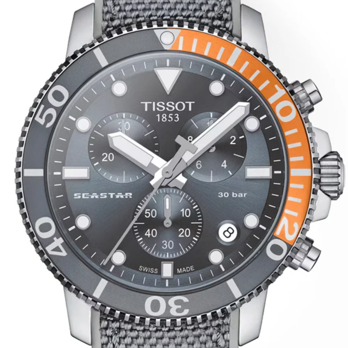 Tissot T1204171708101 T120.417.17.081.01 Quartz Seastar 1000 Chronograph Sports Mens Watch