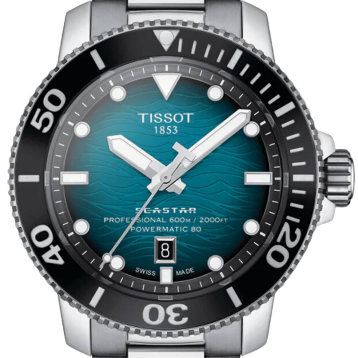 Tissot T1206071104100 T120.607.11.041.00  Seastar 2000 Professional Powermatic 80 Watch