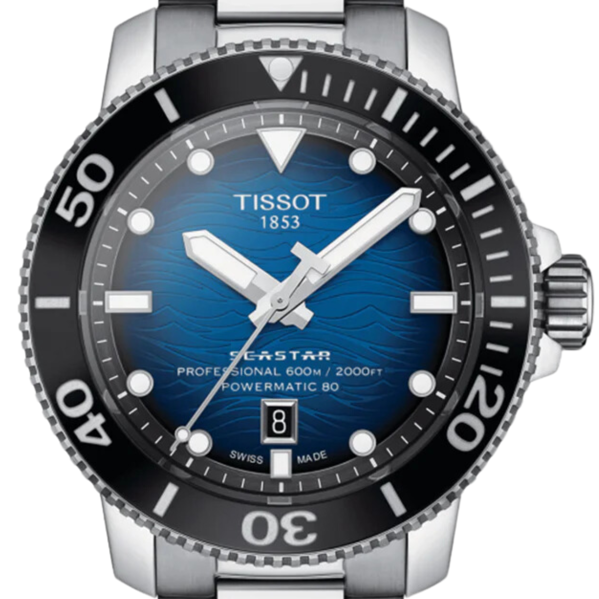 Tissot T1206071104101 T120.607.11.041.01 Seastar 2000 Professional Powermatic 80 Watch