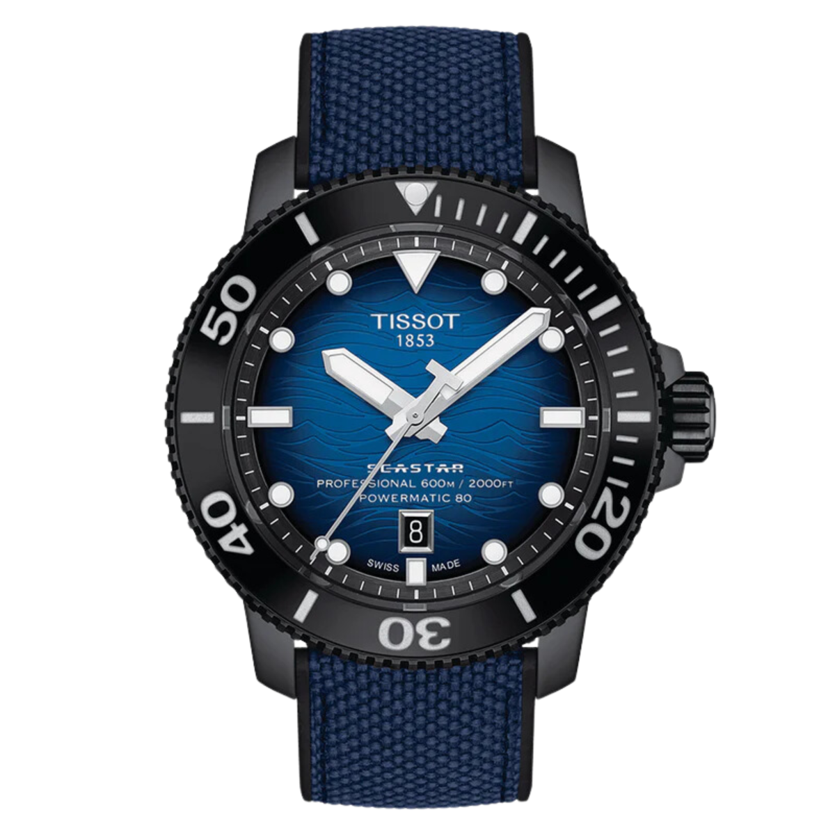 Tissot T1206073704100 T120.607.37.041.00 Seastar 2000 Professional Powermatic 80 Mens Watch