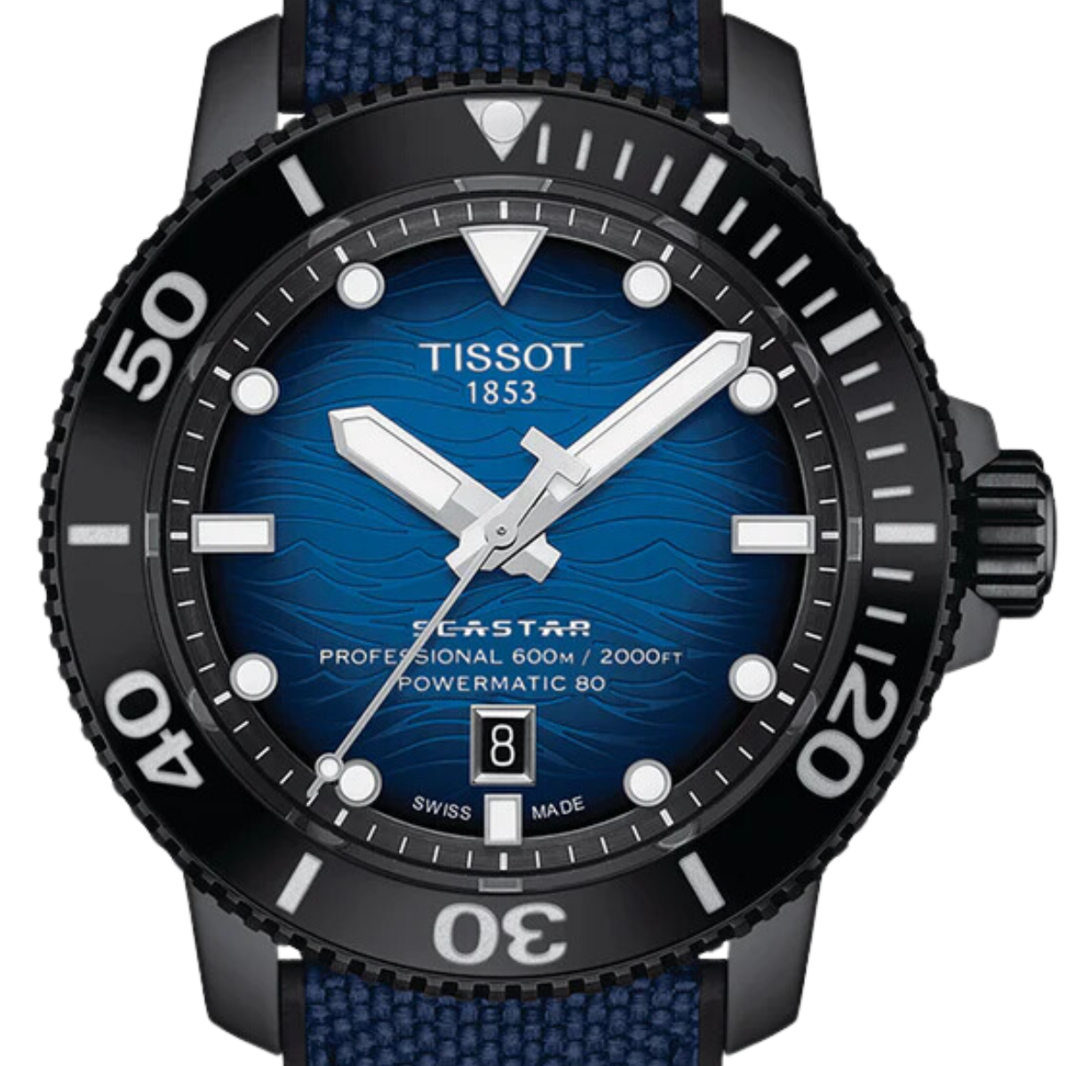 Tissot T1206073704100 T120.607.37.041.00 Seastar 2000 Professional Powermatic 80 Mens Watch