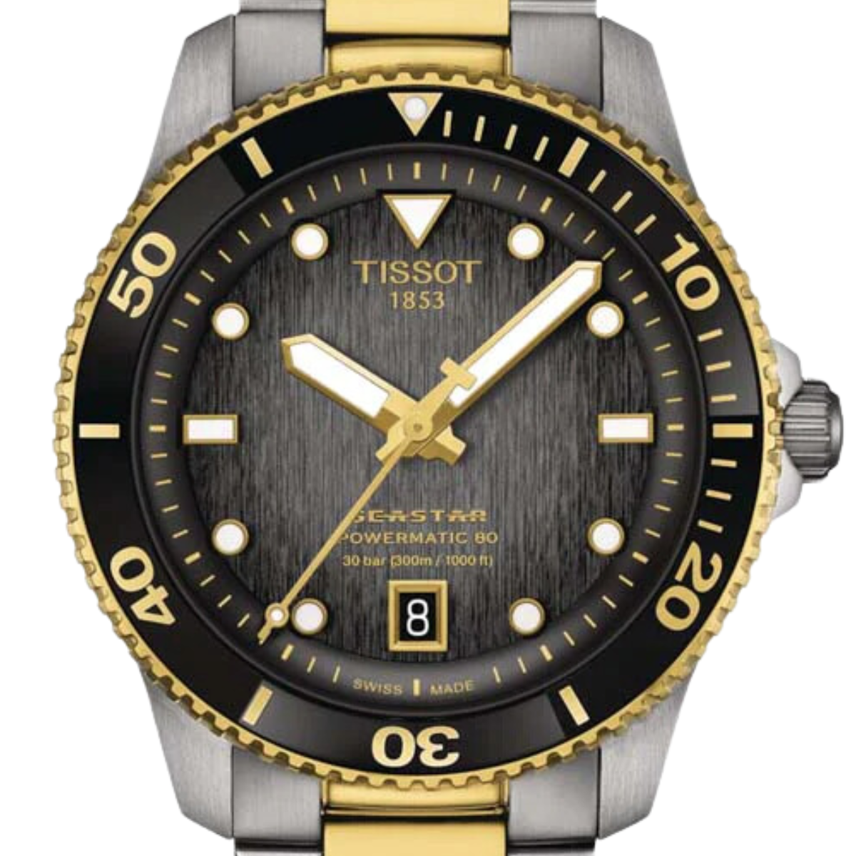 Tissot T1208072205100 T120.807.22.051.00 Seastar 1000 Powermatic 80 40MM Sports Unisex Watch