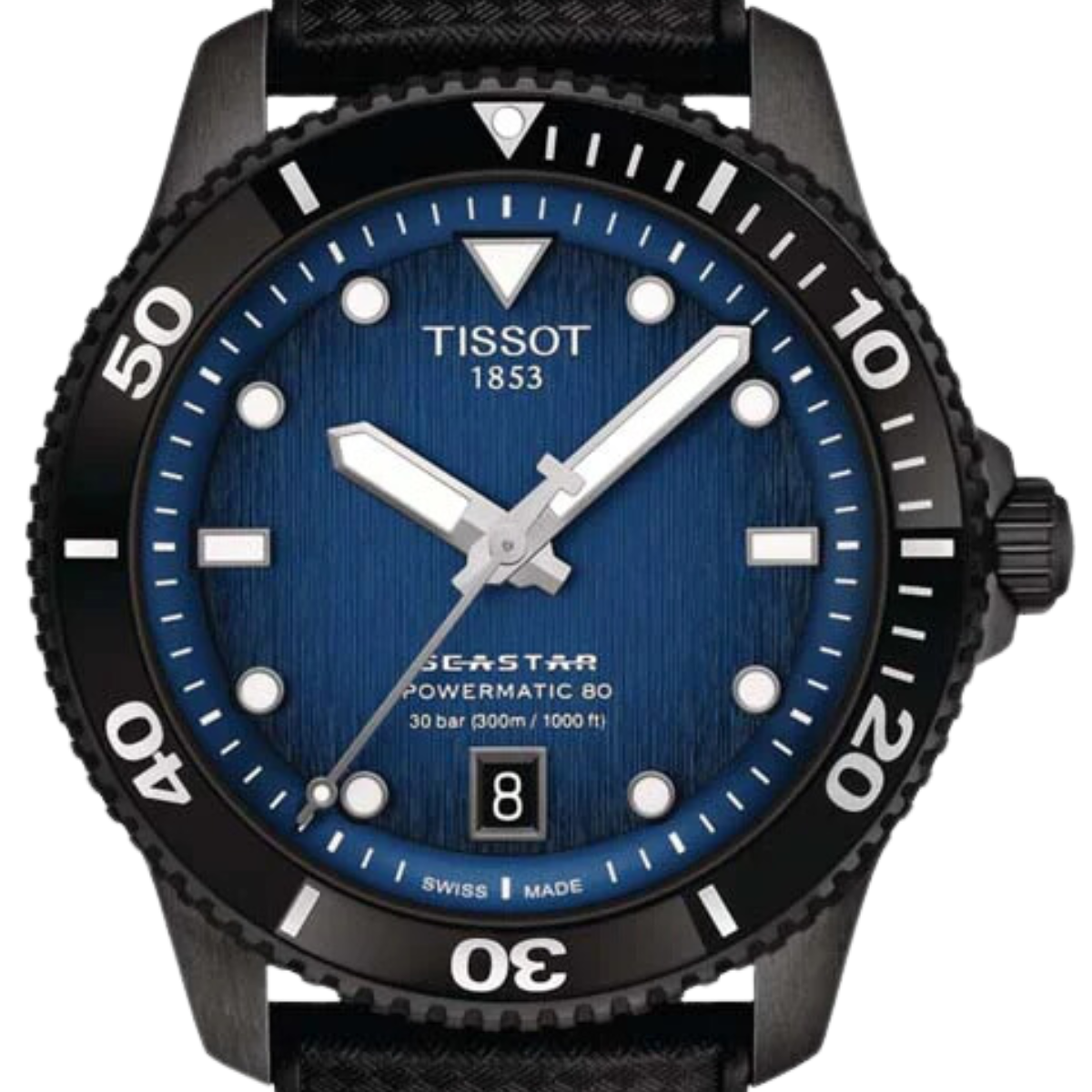 Tissot T1208073704100 T120.807.37.041.00 Seastar 1000 Powermatic 80 40MM Sports Unisex Watch