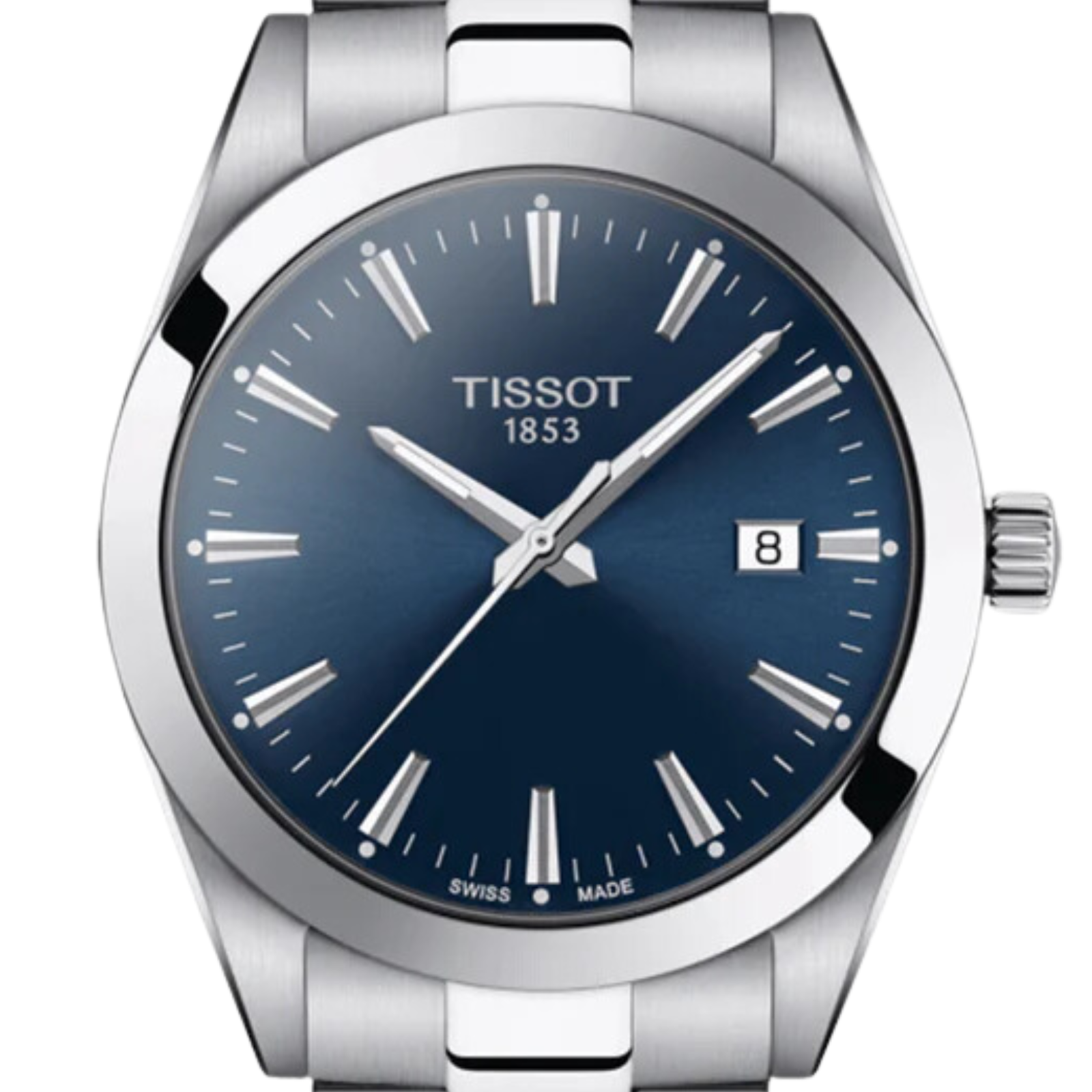 Tissot Gentleman T1274101104100 T127.410.11.041.00 Quartz Blue Dial Dress Watch