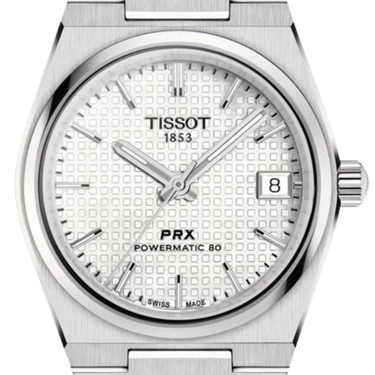 Tissot PRX Automatic T1372071111100 T137.207.11.111.00 White MOP Dial Unisex Watch