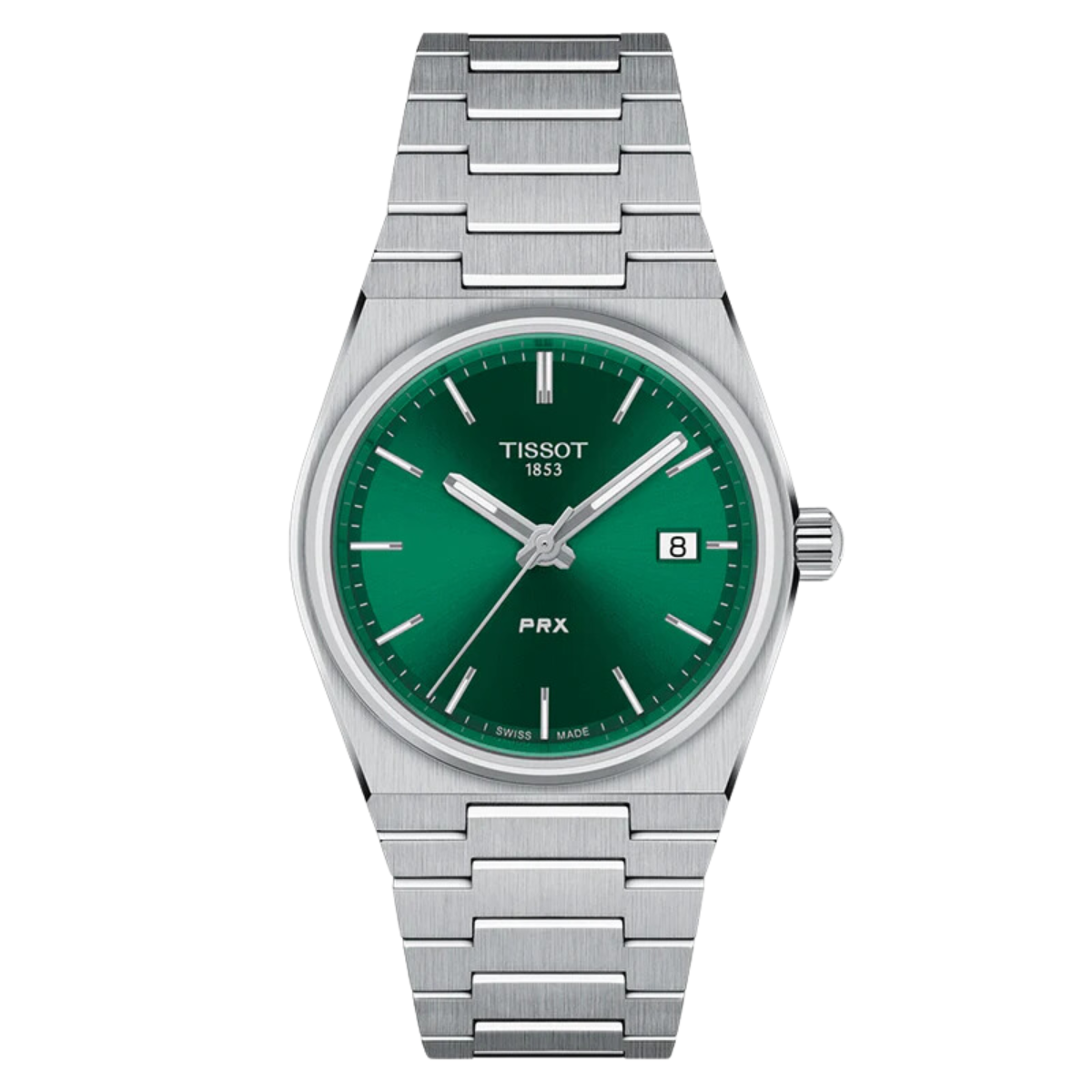 Tissot 1853 PRX T1372101108100 T137.210.11.081.00 Quartz Green Dial Mens Watch