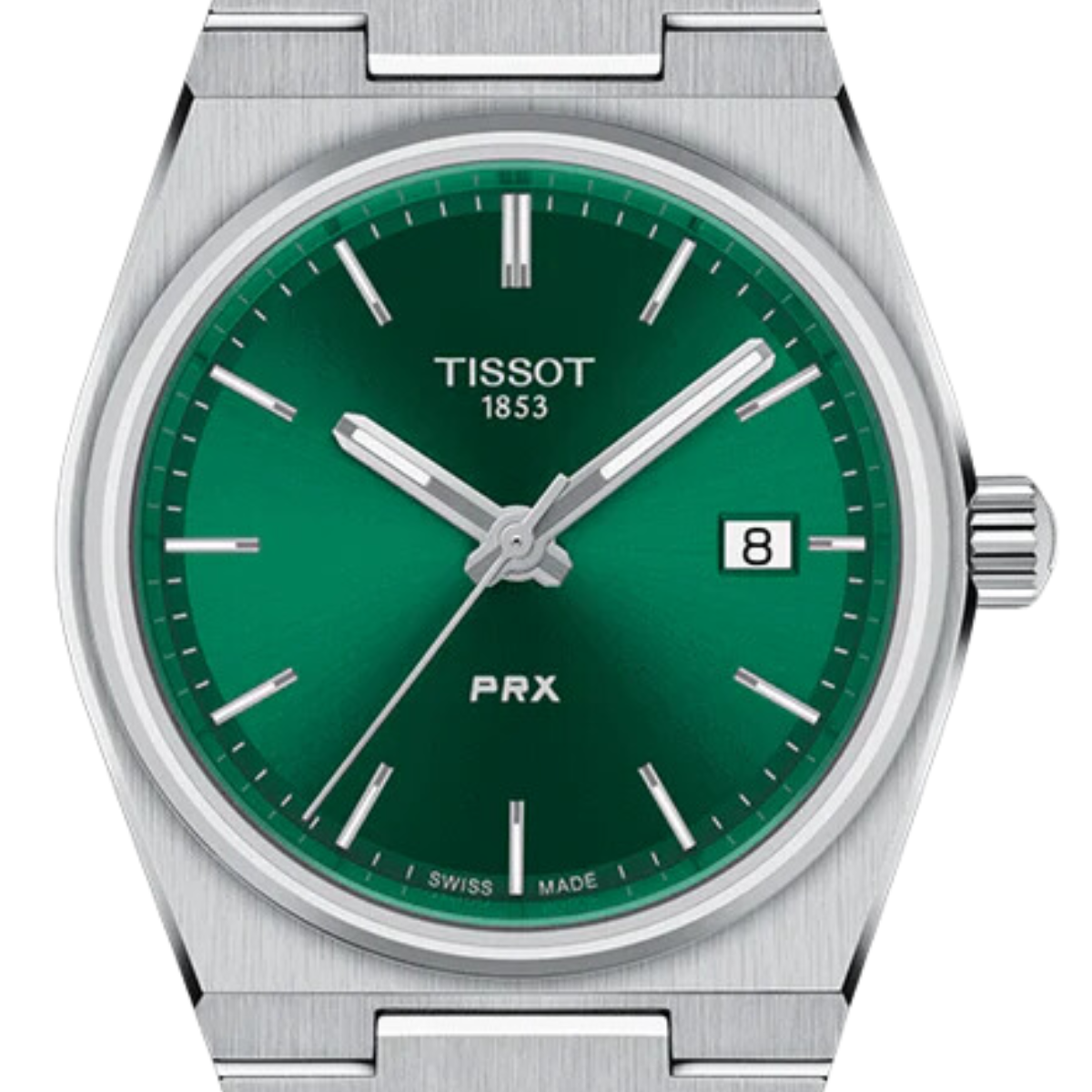 Tissot 1853 PRX T1372101108100 T137.210.11.081.00 Quartz Green Dial Mens Watch