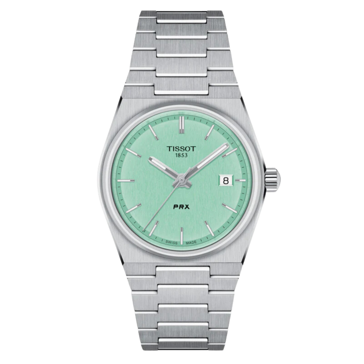 Tissot 1853 PRX T1372101109100 T137.210.11.091.00 Quartz Light Green Dial Watch