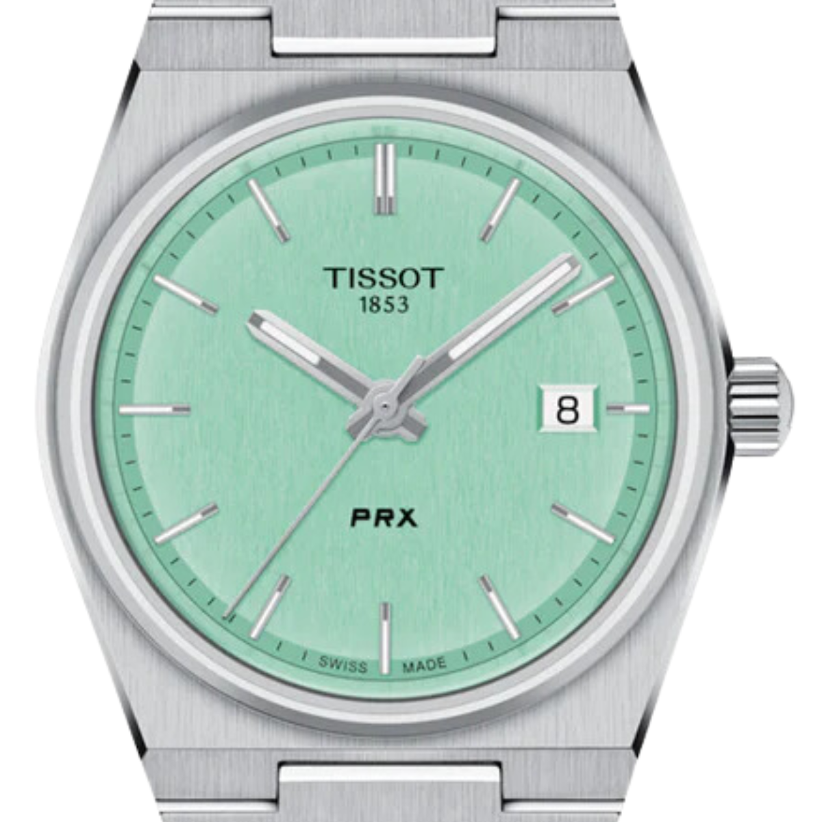Tissot 1853 PRX T1372101109100 T137.210.11.091.00 Quartz Light Green Dial Watch