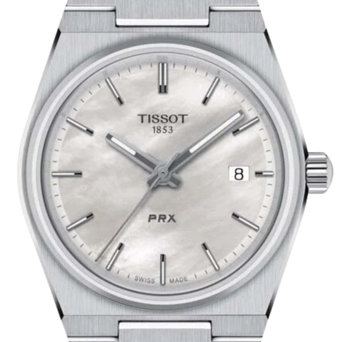 Tissot 1853 PRX T1372101111100 T137.210.11.111.00 Quartz MOP Dial Unisex Dress Watch