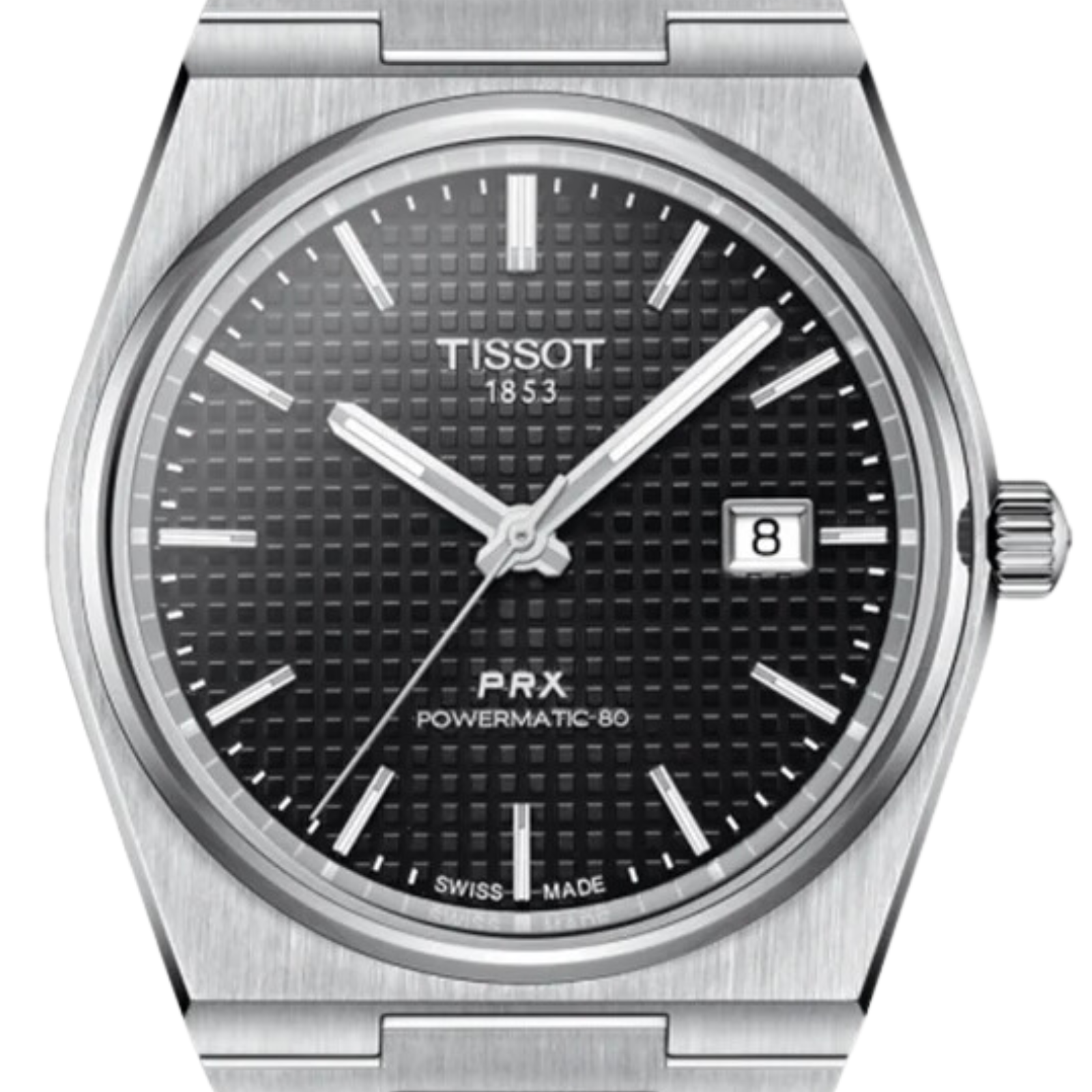 Tissot 1853 PRX Powermatic 80 T1374071105100 T137.407.11.051.00 Black Dial Watch