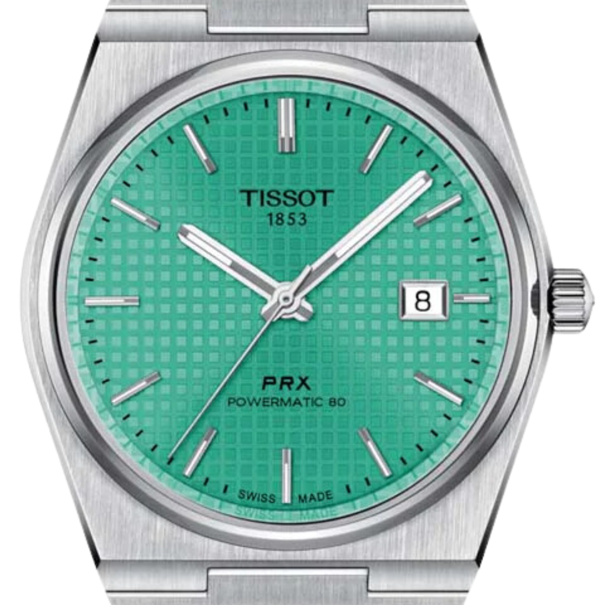Tissot 1853 PRX T1374071109101 T137.407.11.091.01 Powermatic 80 40MM Light Green Dial Watch