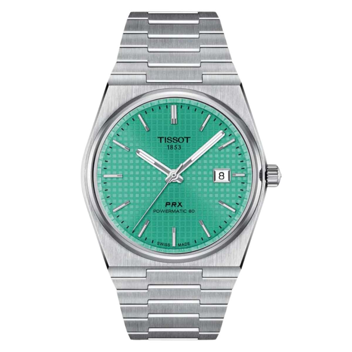 Tissot 1853 PRX T1374071109101 T137.407.11.091.01 Powermatic 80 40MM Light Green Dial Watch