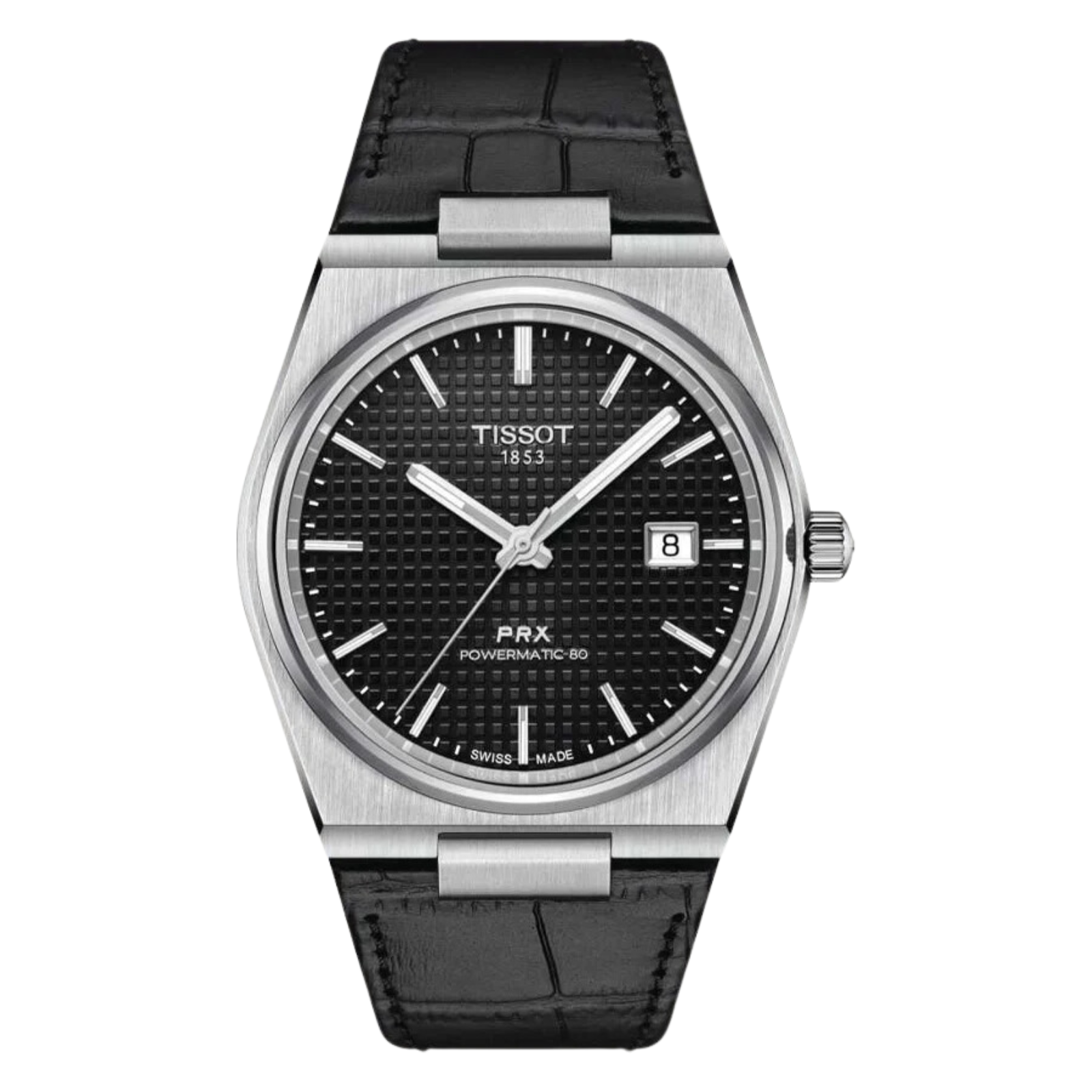Tissot 1853 PRX Powermatic 80 T1374071605100 T137.407.16.051.00 Black Dial Watch