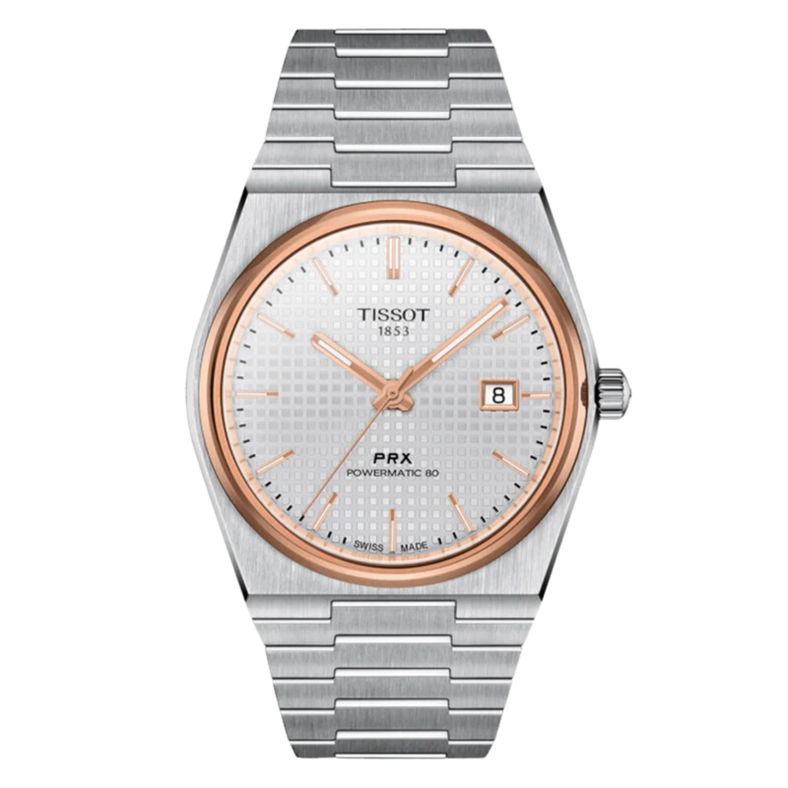 Tissot 1853 PRX Powermatic 80 T1374072103100 T137.407.21.031.00 Silver Dial Watch