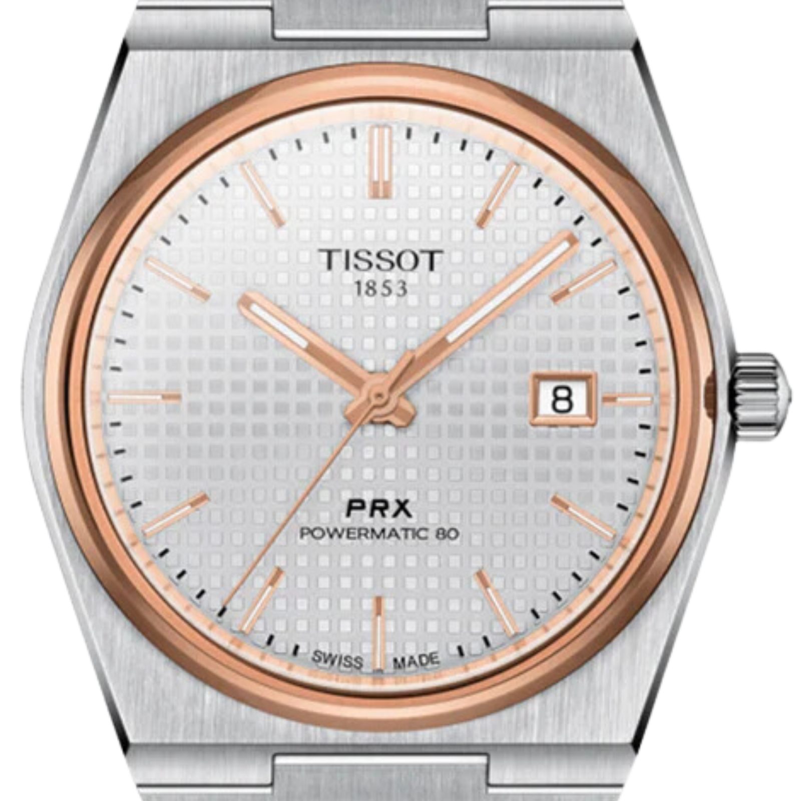 Tissot 1853 PRX Powermatic 80 T1374072103100 T137.407.21.031.00 Silver Dial Watch