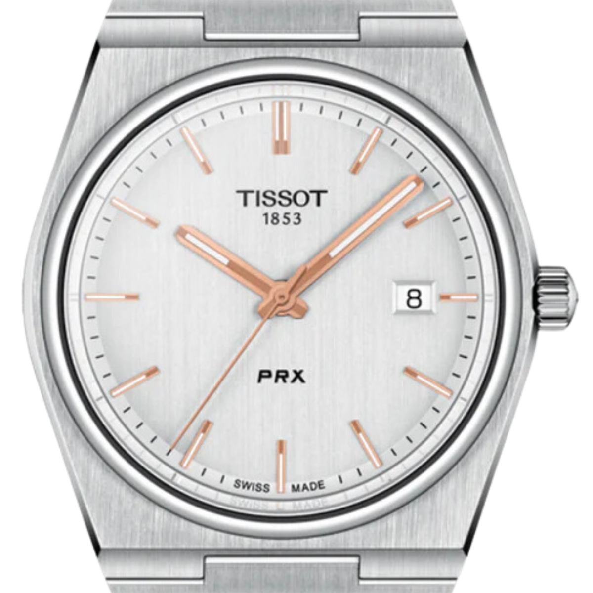 Tissot 1853 PRX T1374101103100 T137.410.11.031.00 Quartz Silver Dial Mens Watch