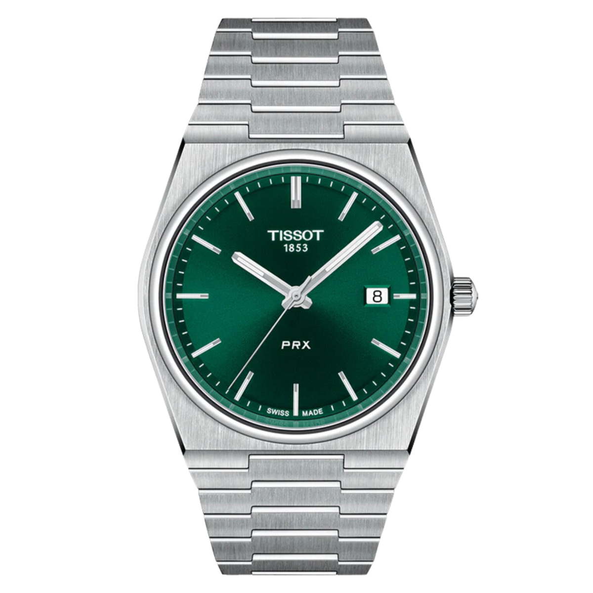 Tissot 1853 PRX T1374101109100 T137.410.11.091.00 Quartz Green Dial Mens Watch