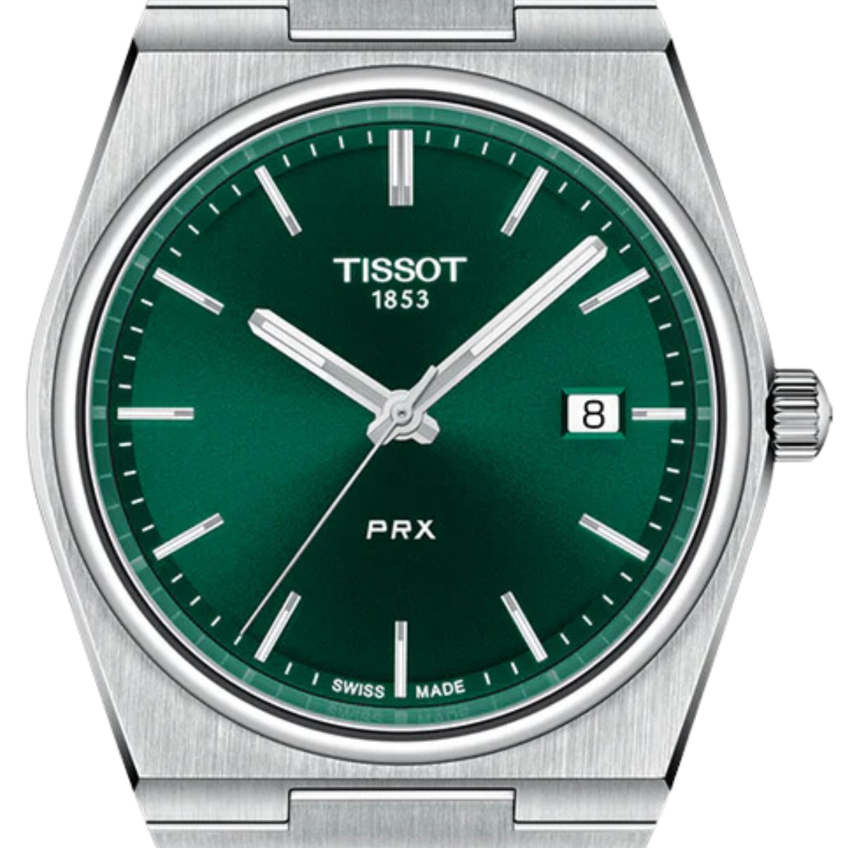 Tissot 1853 PRX T1374101109100 T137.410.11.091.00 Quartz Green Dial Mens Watch