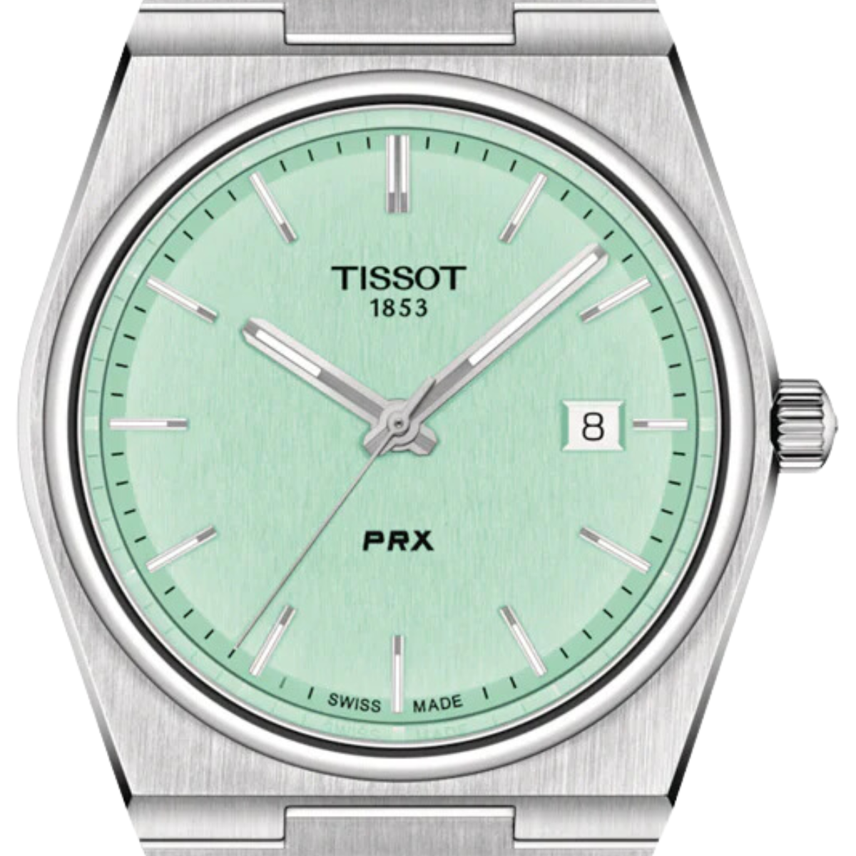 Tissot PRX T1374101109101 T137.410.11.091.01 Quartz Light Green Dial Mens Watch