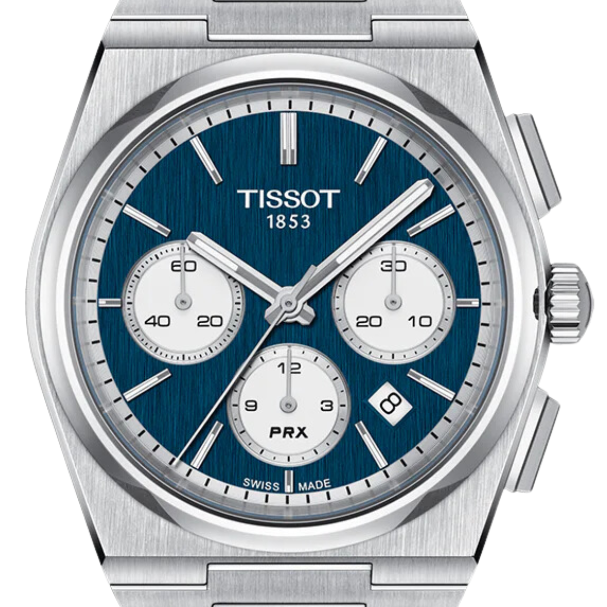 Tissot 1853 PRX Automatic Chronograph T1374271104100 T137.427.11.041.00 Blue Dial Watch