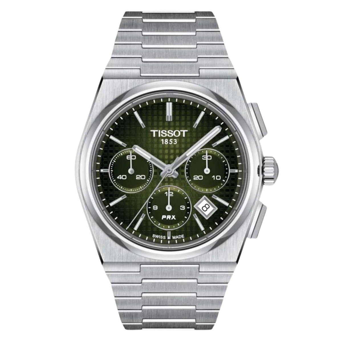 Tissot 1853 PRX Automatic Chronograph T1374271109100 T137.427.11.091.00 Green Dial Watch