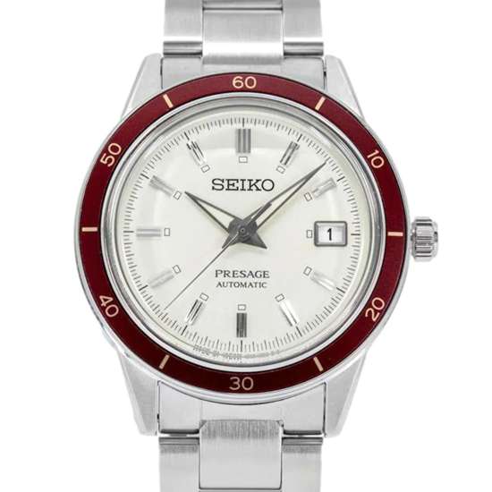 Seiko Presage Style 60s Beige Dial SRPH93J1 SRPH93 SRPH93J Japan Mechanical Watch