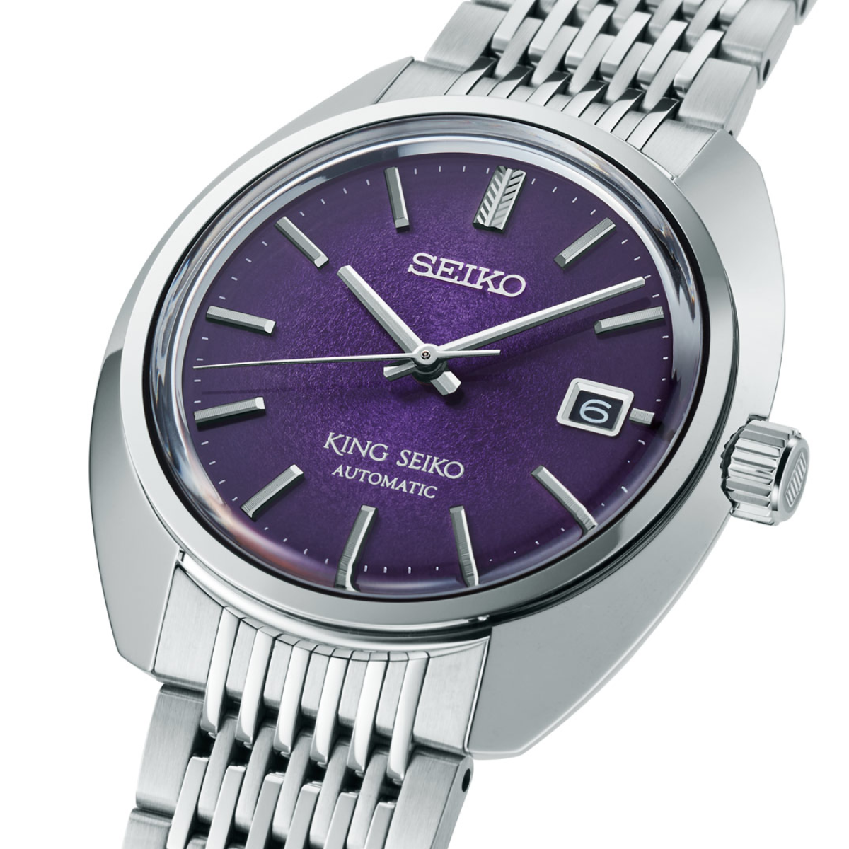 King Seiko KS1969 SDKA019 SJE111J1 Mechanical 1969 Re-Interpretation Purple Dial Mens Watch