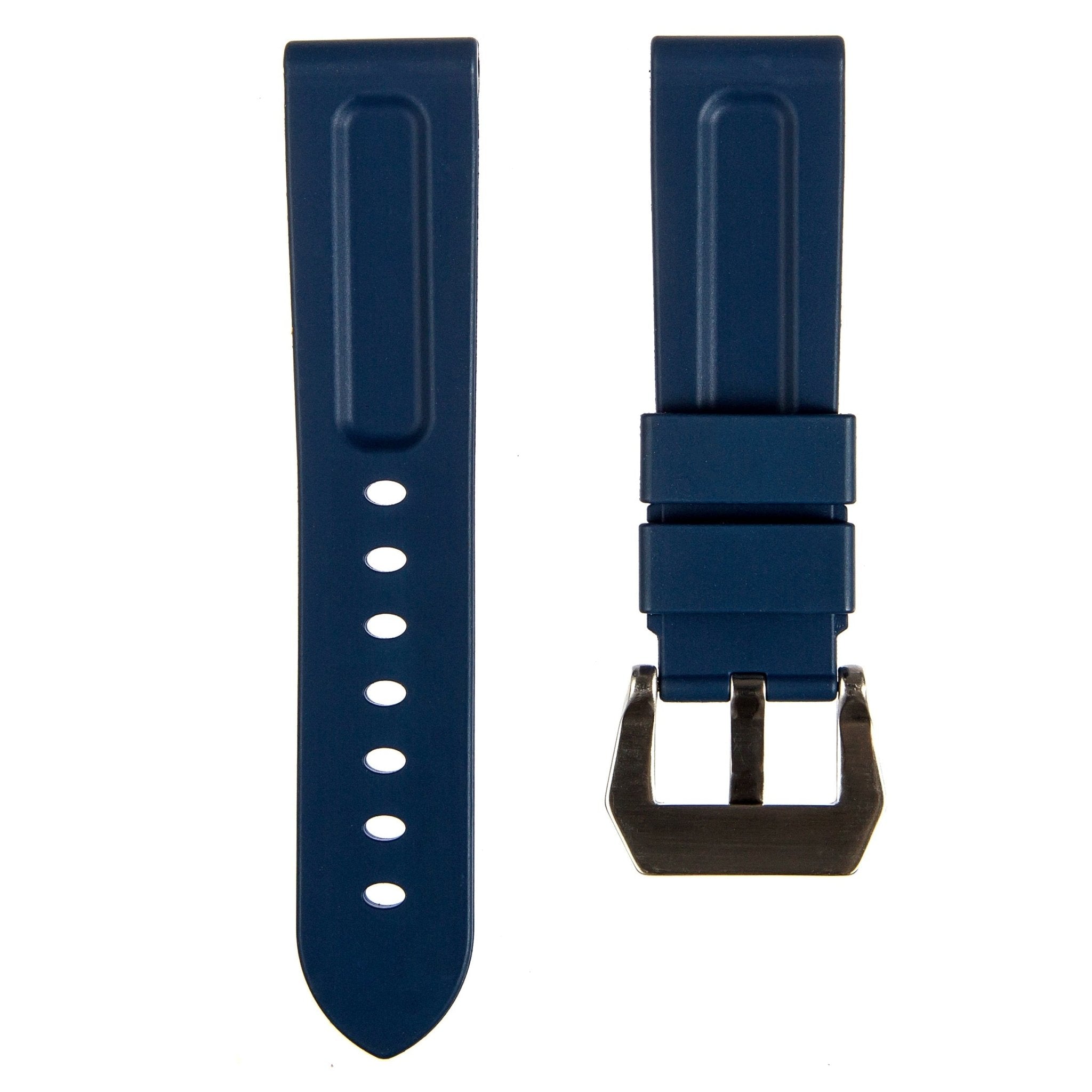 Pinnacle FKM Rubber Strap – Compatible with Panerai –Navy (2420 | FKM) -Strapseeker