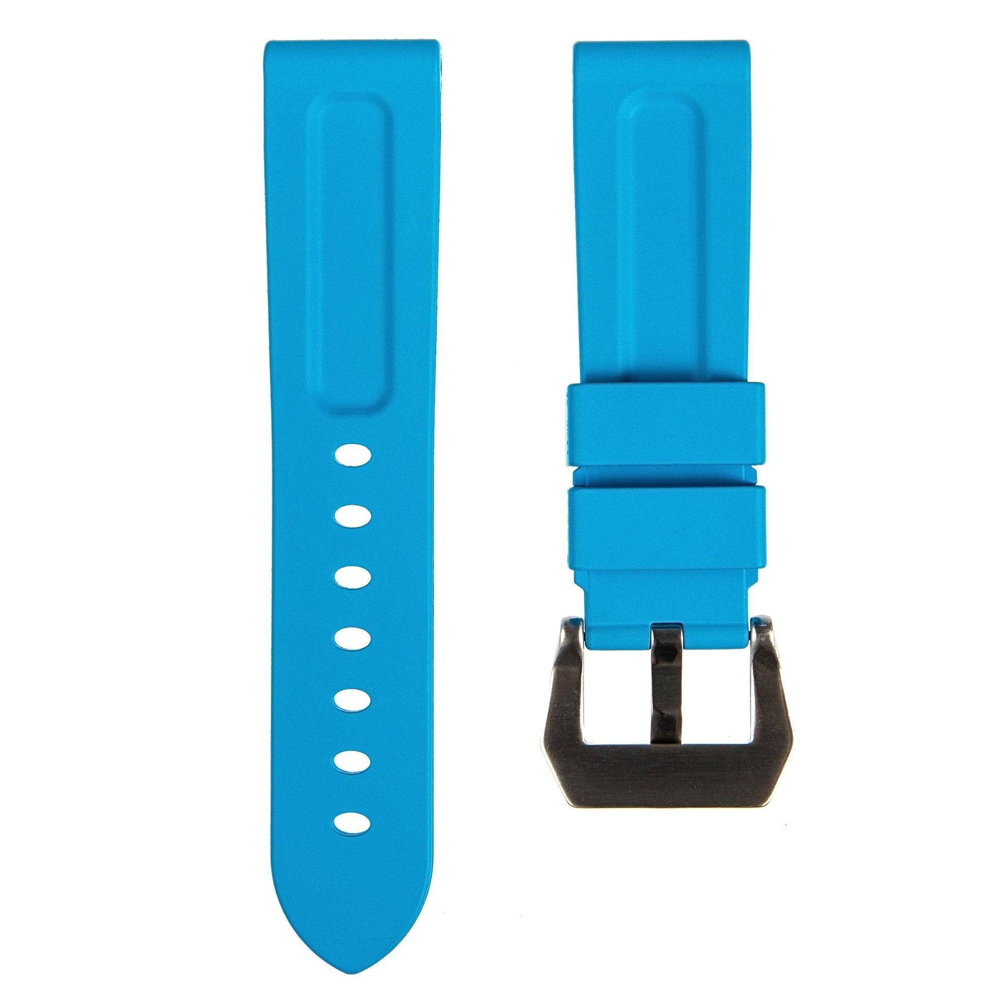 Pinnacle FKM Rubber Strap – Compatible with Panerai – Turquoise (2420 | FKM) -Strapseeker