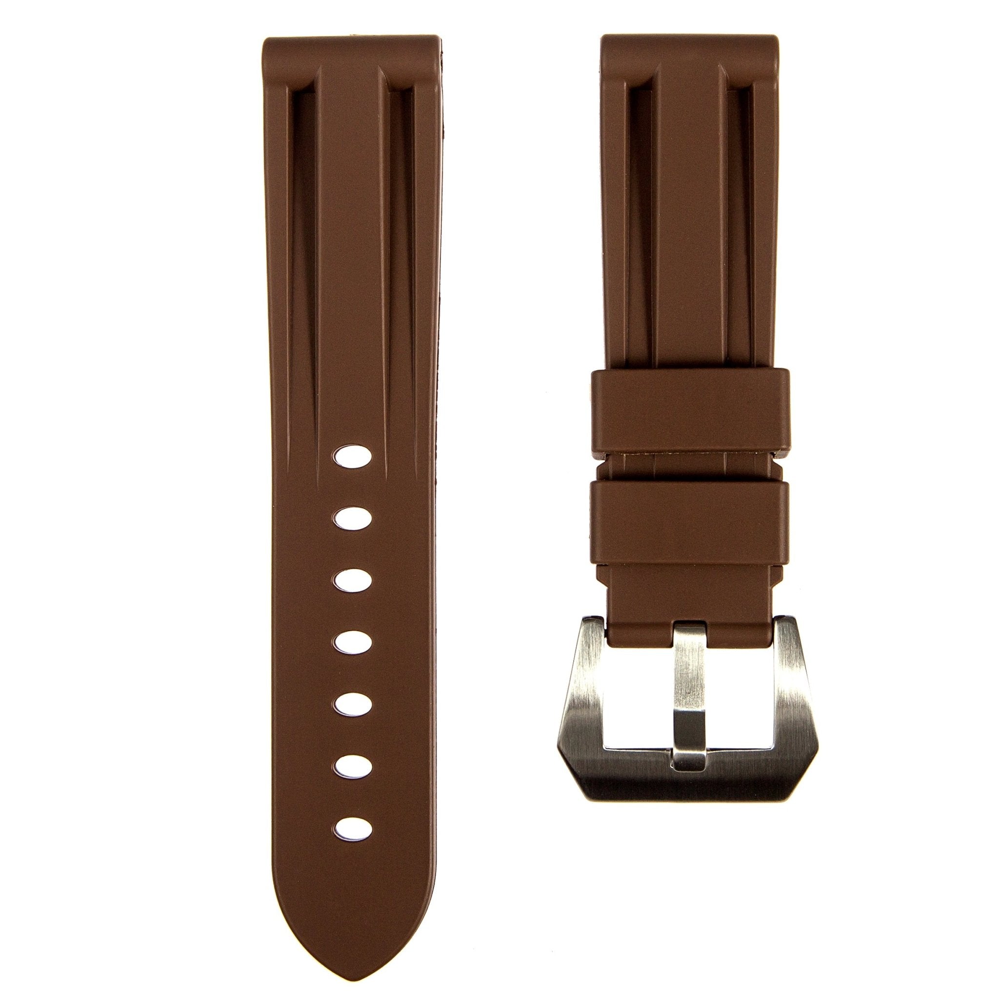 Pinnacle Premium Silicone Strap- Brown (2420 | LSR) -Strapseeker