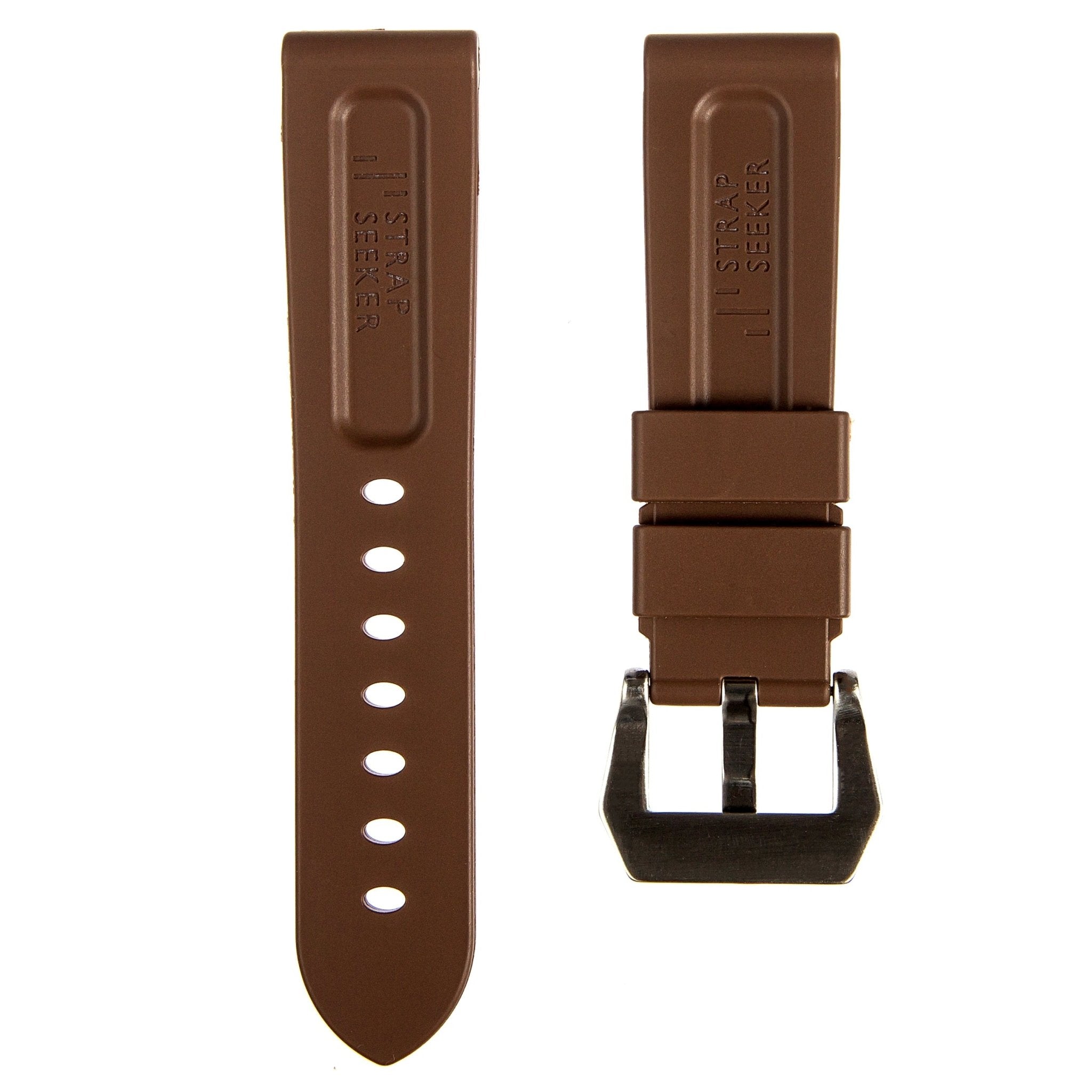 Pinnacle Premium Silicone Strap- Brown (2420 | LSR) -Strapseeker