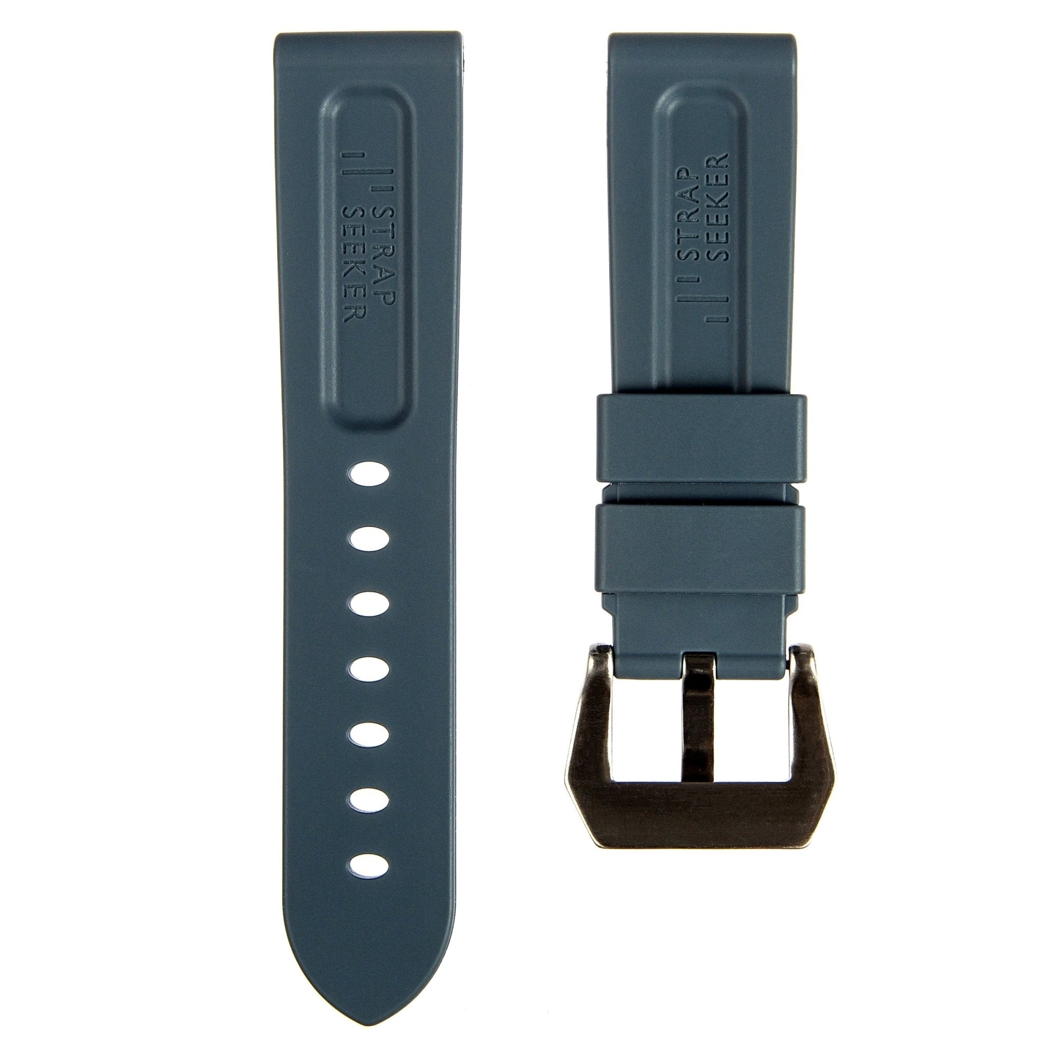 Pinnacle Premium Silicone Strap - Compatible with Panerai - Grey (2420 | LSR) -Strapseeker
