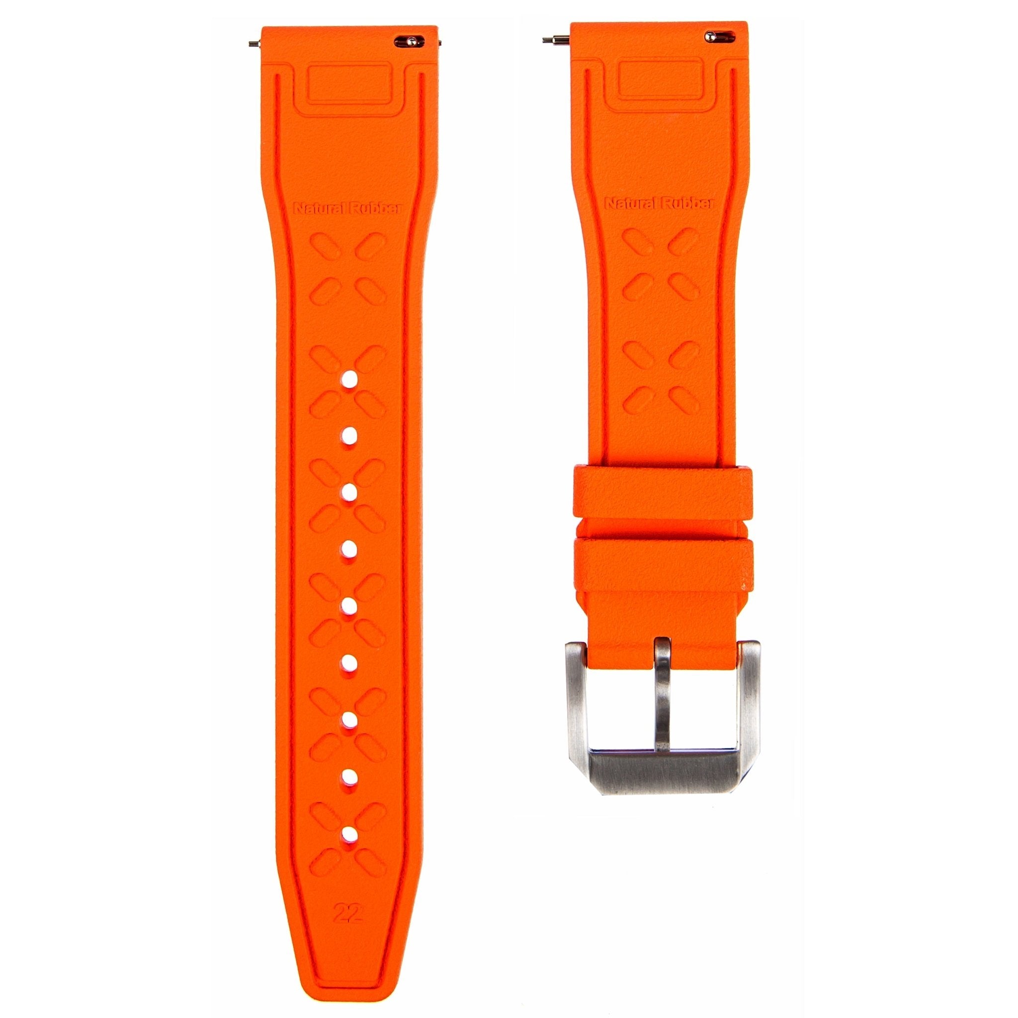 Skyward FKM Rubber Strap - Quick Release – Orange (2411) -StrapSeeker