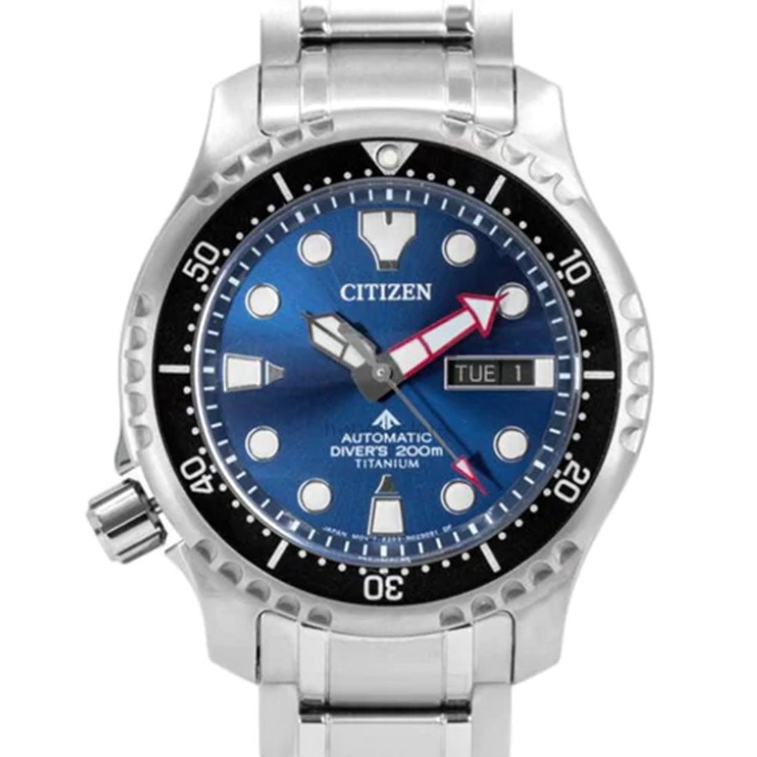 Citizen Promaster Aqualand Super Titanium NY0100-50M Blue Dial Dive Watch -Citizen