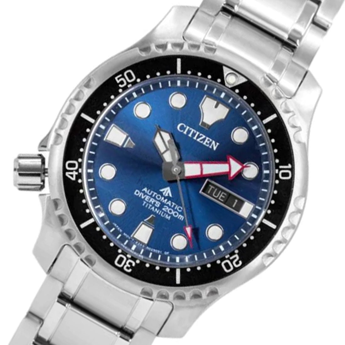 Citizen Promaster Aqualand Super Titanium NY0100-50M Blue Dial Dive Watch -Citizen