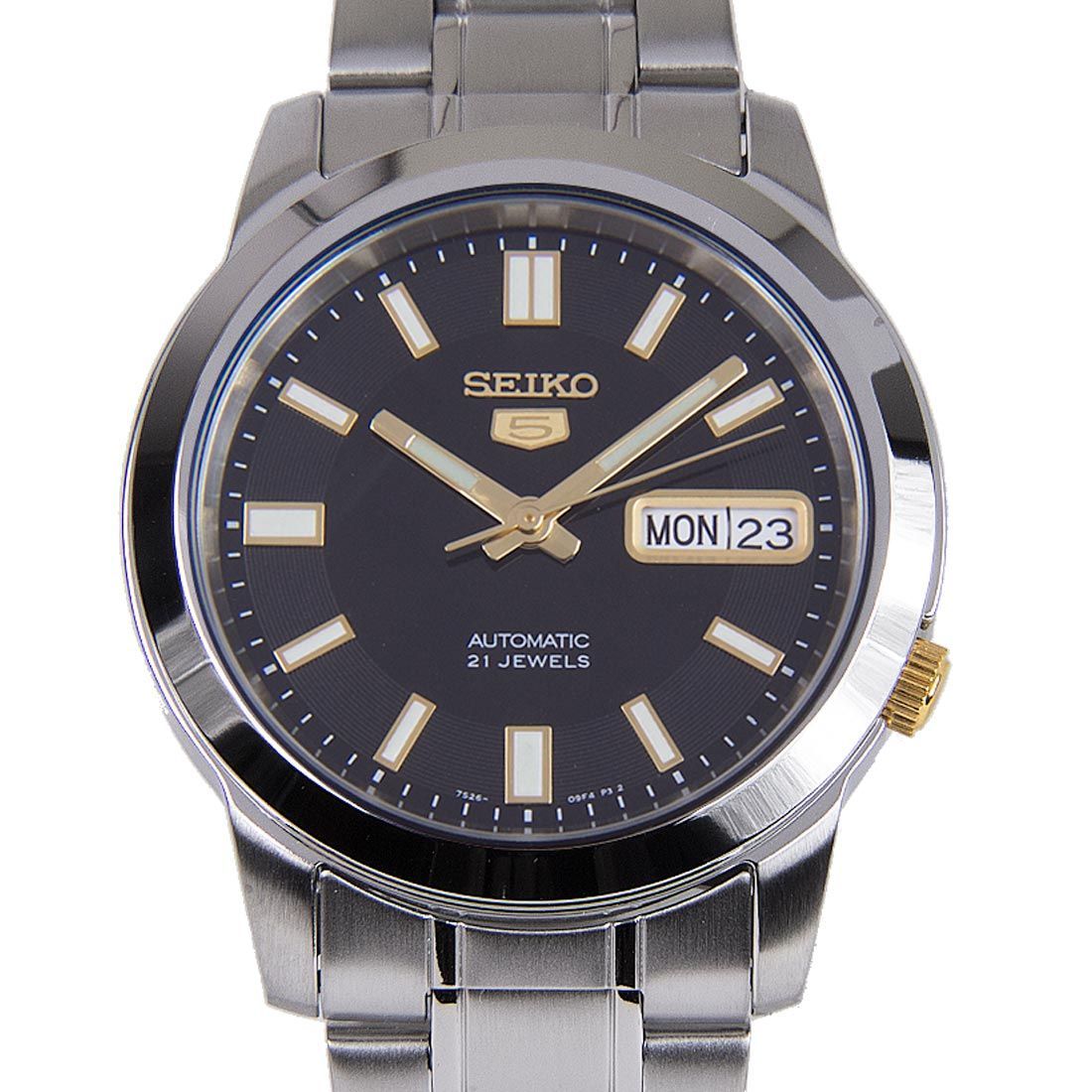 Seiko 5 Mechanical Black Dial SNKK17K1 SNKK17 SNKK17K Watch -Seiko