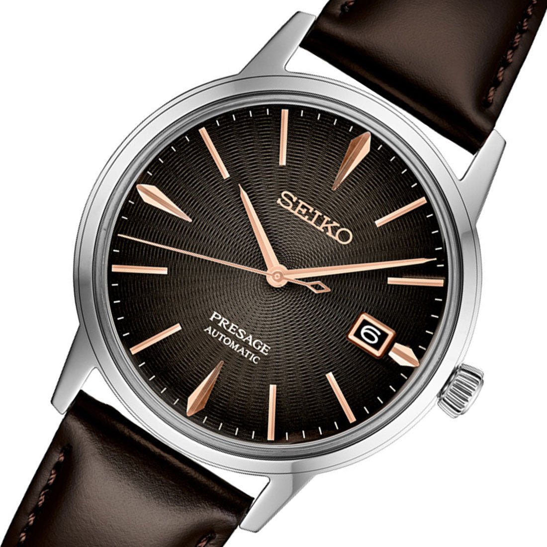 Seiko Cocktail Time Presage SRPJ17 SRPJ17J1 SRPJ17J Modern Style Leather Watch -Seiko