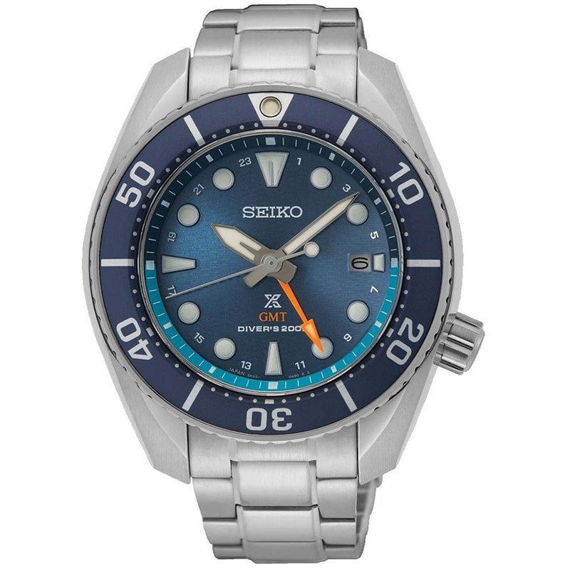 Seiko GMT Prospex Sumo SFK001J1 SFK001 SFK001J Blue Dial Solar Diving ...