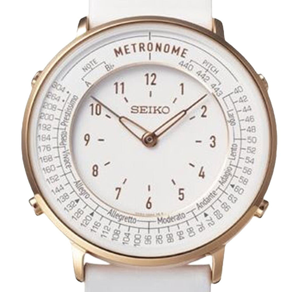 Seiko Metronome SMW002A White Analog Unisex Watch - StrapSeeker